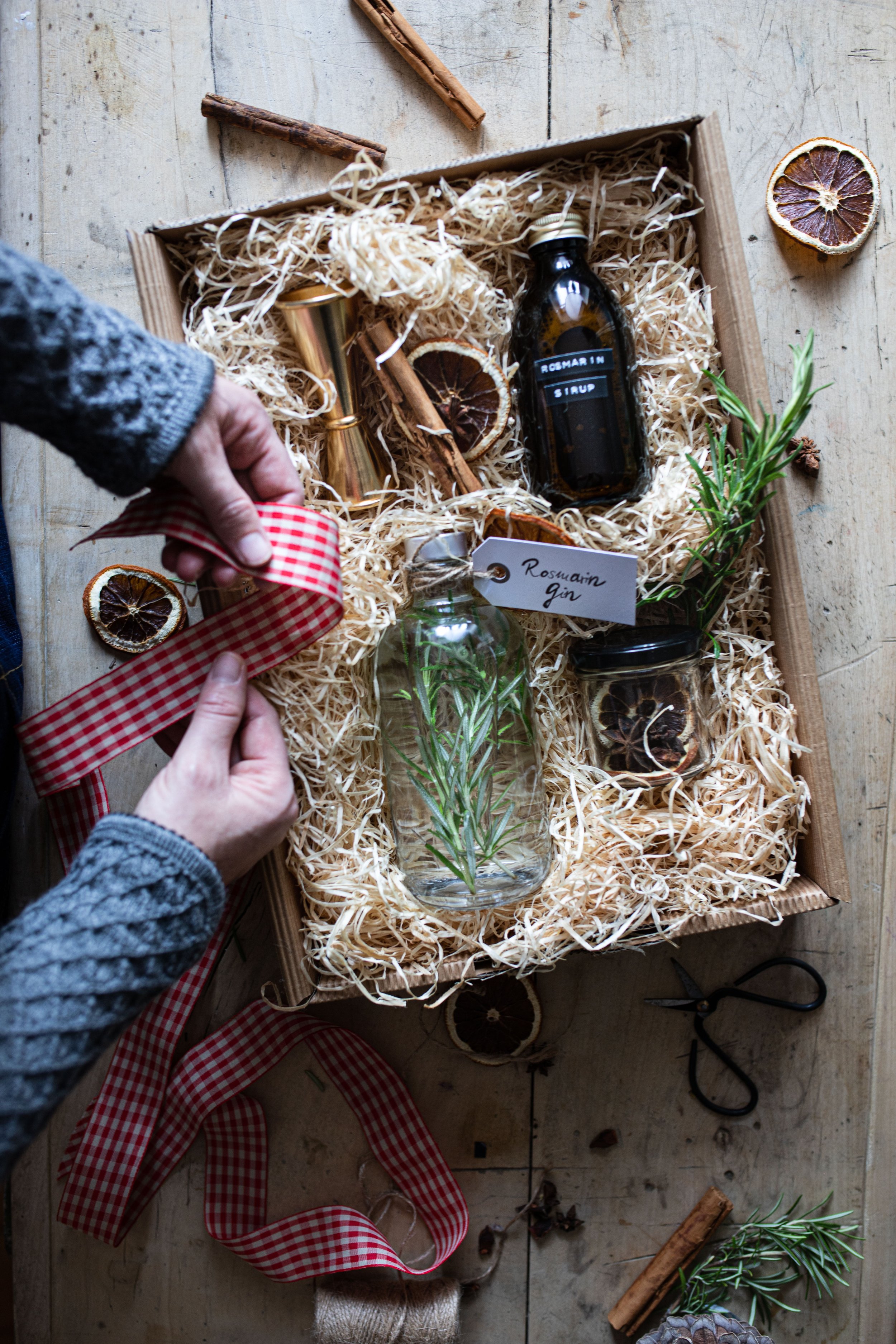 Weihnachtsgeschenke aus der Küche- DIY Botanical Cocktail Kit