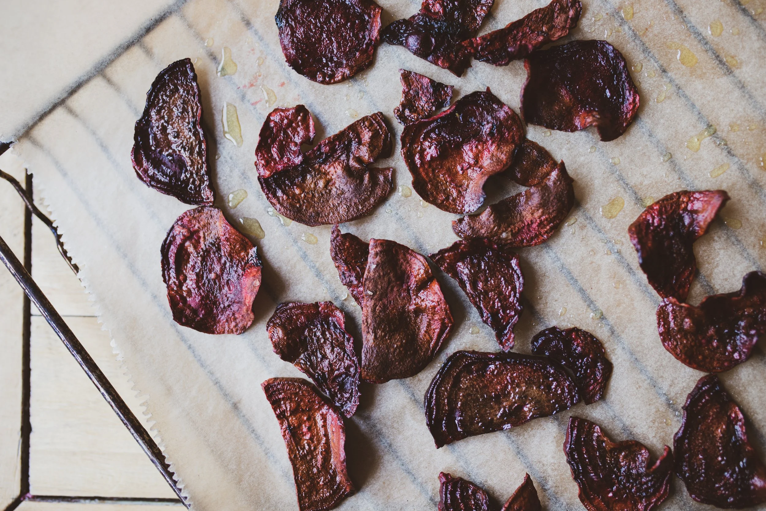 Gemüsechips aus dem Backofen