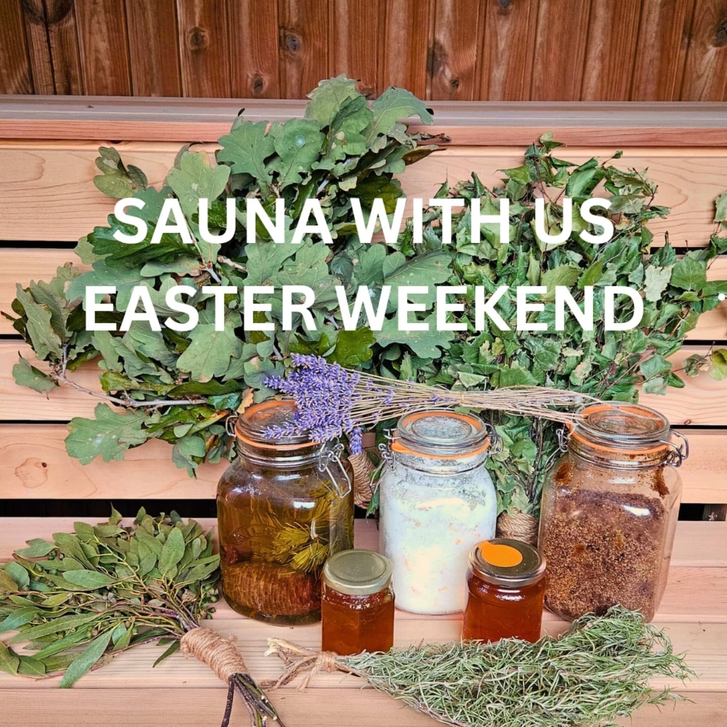 🌿🌼 EASTER SAUNA 🌼🌿

Nourish your soul this Easter break and celebrate the arrival of spring. ✨️🌼

Step into the woodfired sauna in the forest and join either... 🌲🌲

Our sauna ceremony with intention setting for the lighter months, floral infus