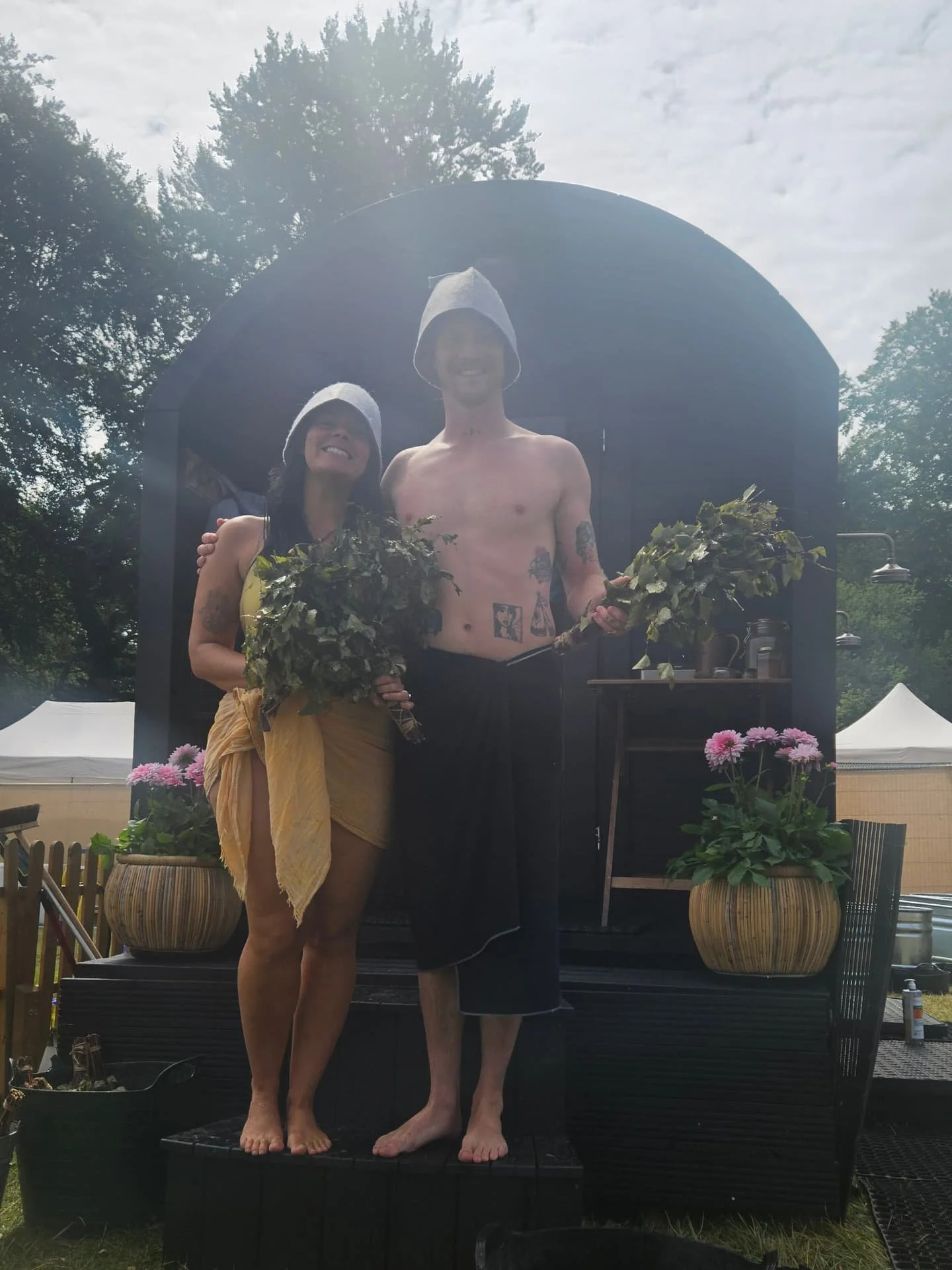 What a weekend! @wildernesshq ✨️

Thank you so much to @thewanderingwildspa for welcoming us into your sauna space to hold heart opening sauna rituals. 🌿🔥

We were surrounded by beautiful ancient trees and the vibrant energy of the festival goers w