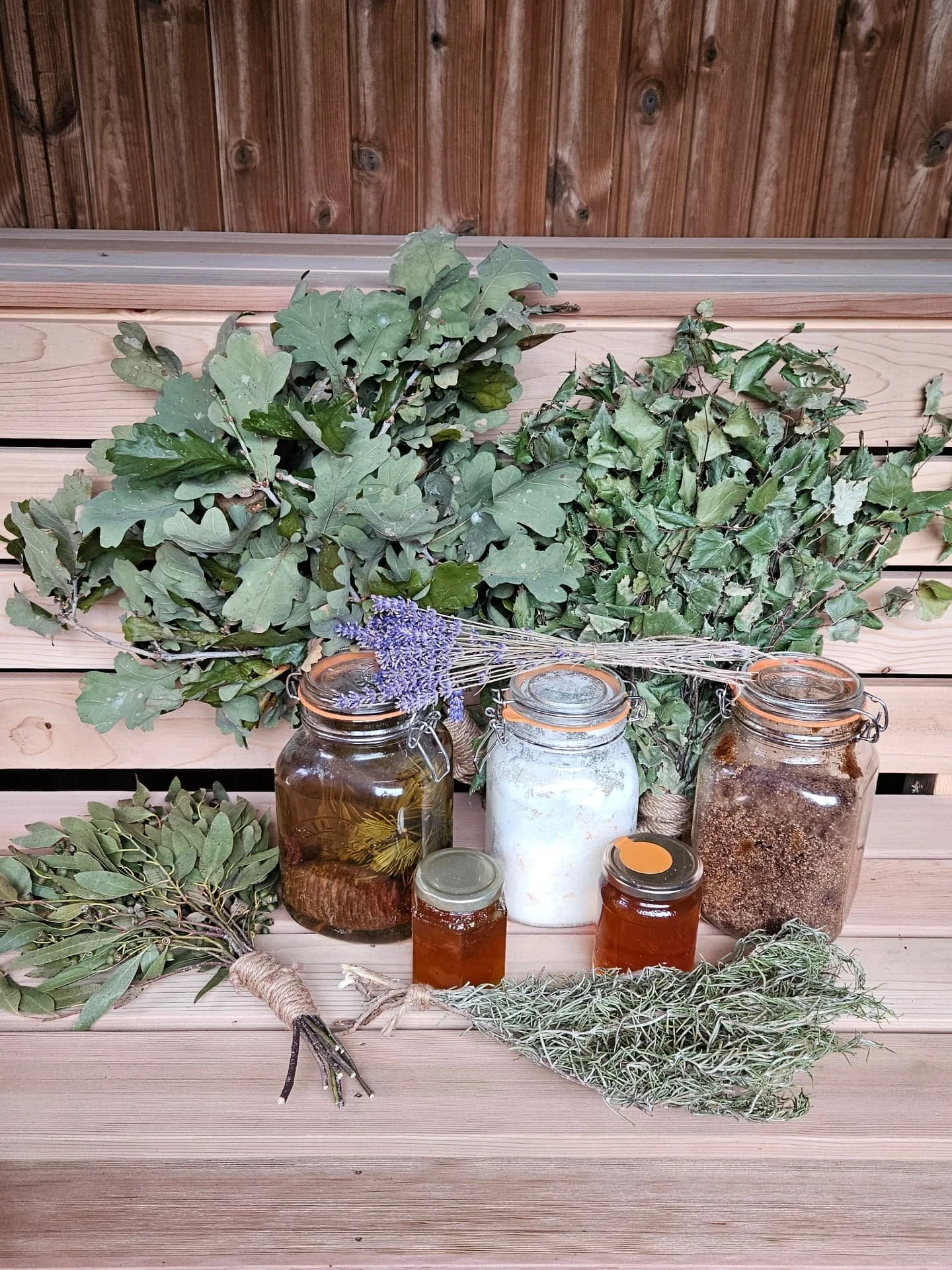 There is so much preparation that goes into a sauna ceremony, weeks, even months, of preparing as it takes time to grow and forage the gifts from nature needed to hold this healing ritual. 

What we forage, create and bring into the sauna is a reflec