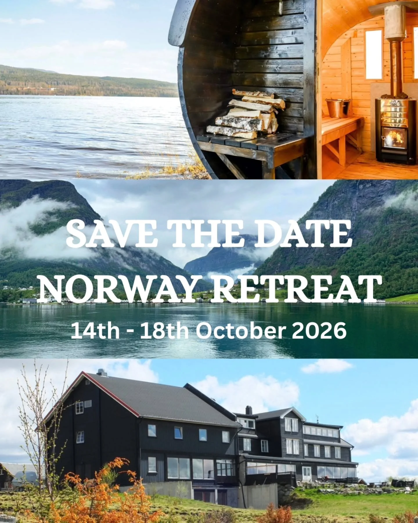 We are collaborating once again with our wonderful friend and sauna master Hilde @vinternatt.no but this time we're going to Norway and inviting you to join us! 🇳🇴 

We are planning 4 nights of sauna ritual, wild swims in the fjord, mountain walks,
