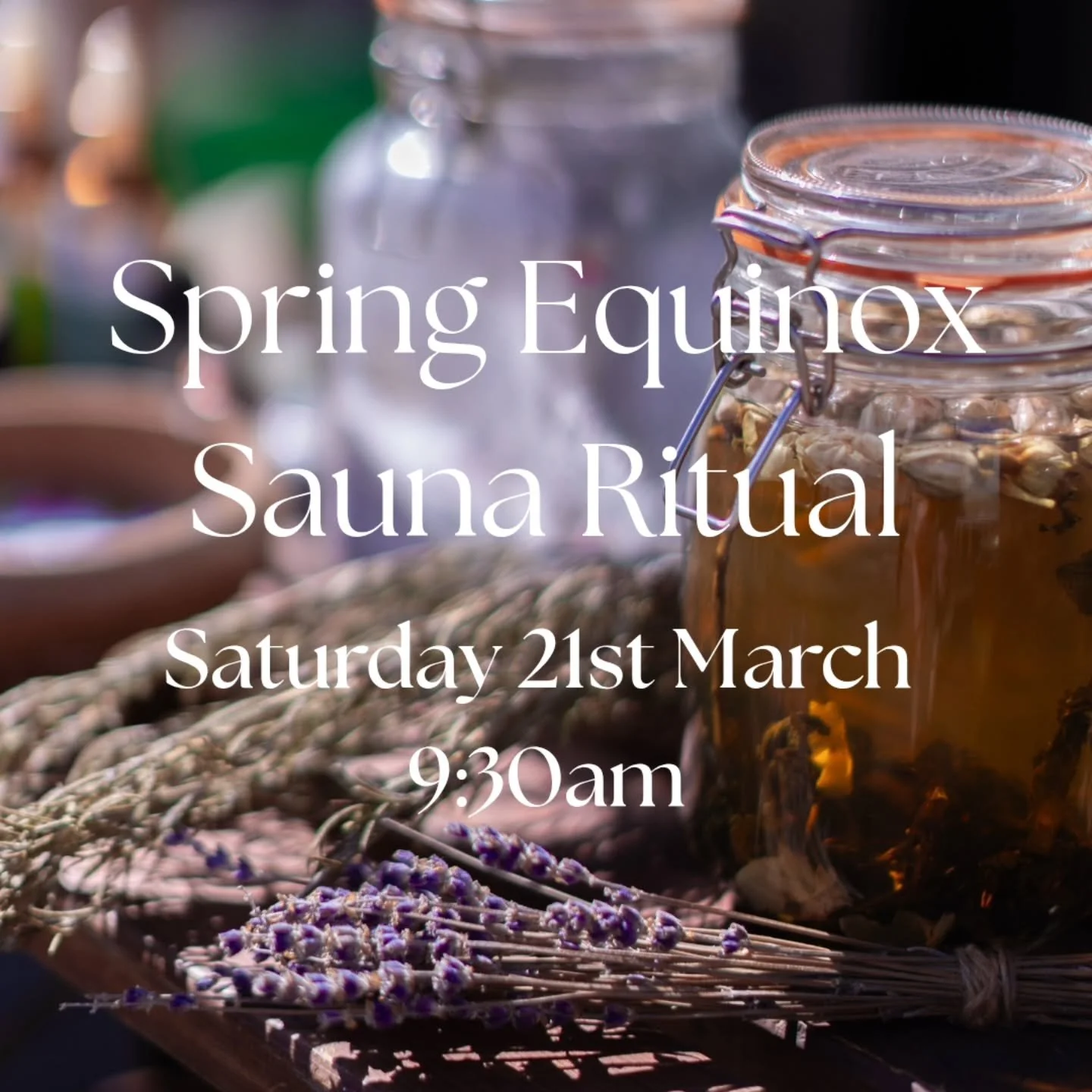 Join Molly &amp; Sam as they guide you through a special sauna ritual to welcome back the light on the spring equinox. ☀️🔥🌿

☀️ Saturday 21st March 9:30am ☀️

A restorative celebration of the start of spring, new beginnings and nature re-awakening.