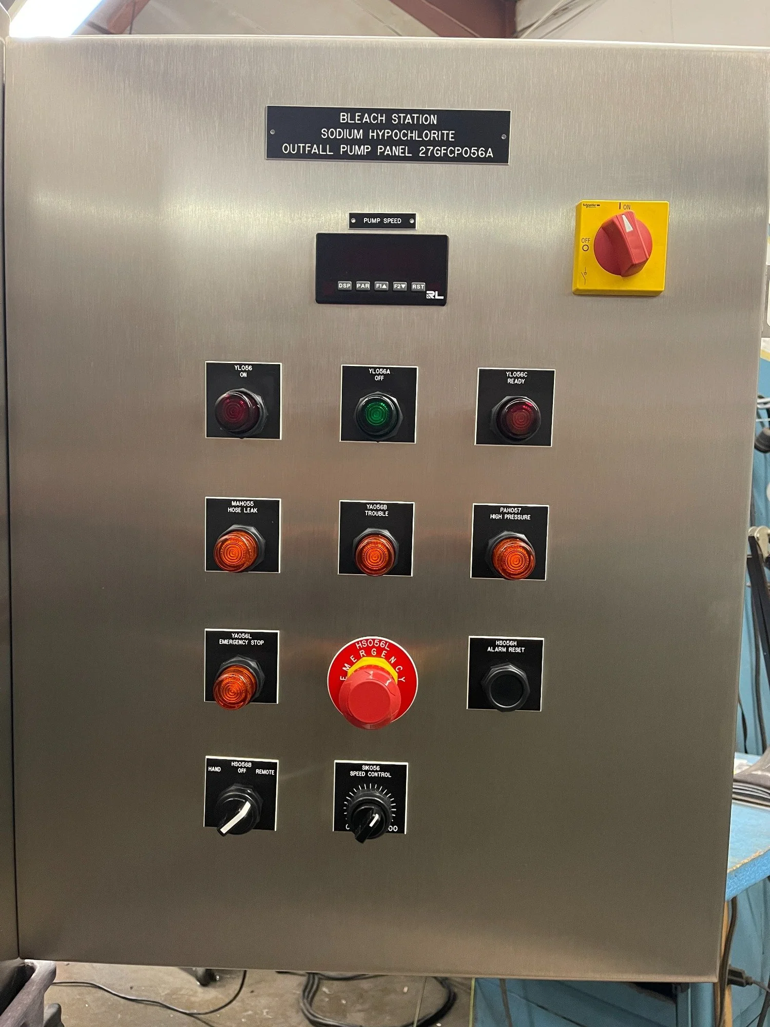 OC San Plant 2 control panel photo 9