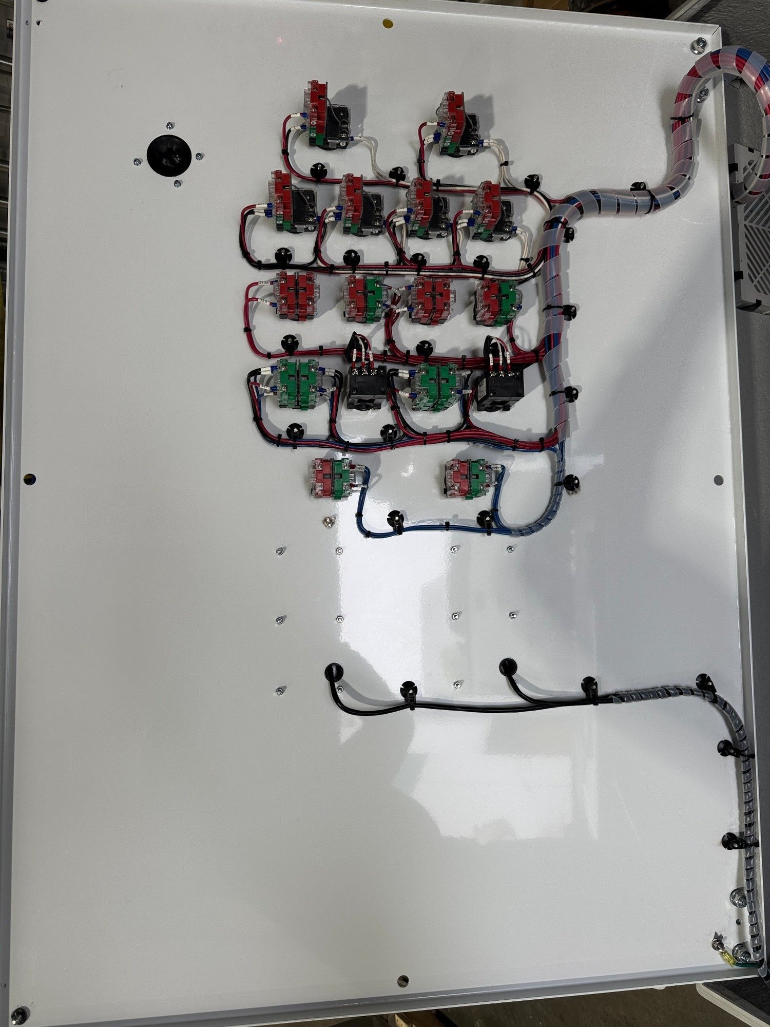 Control panel door wiring
