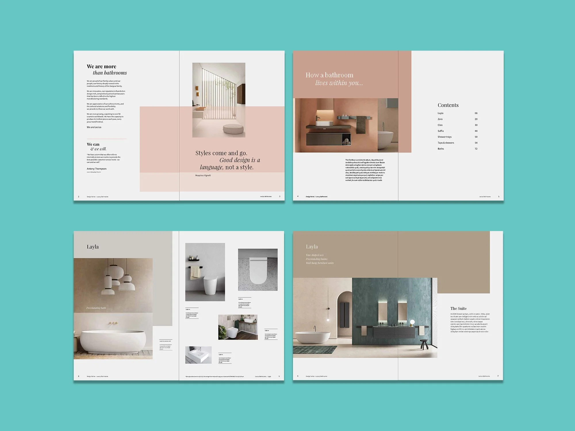 Lecico brochure redesign inner pages
