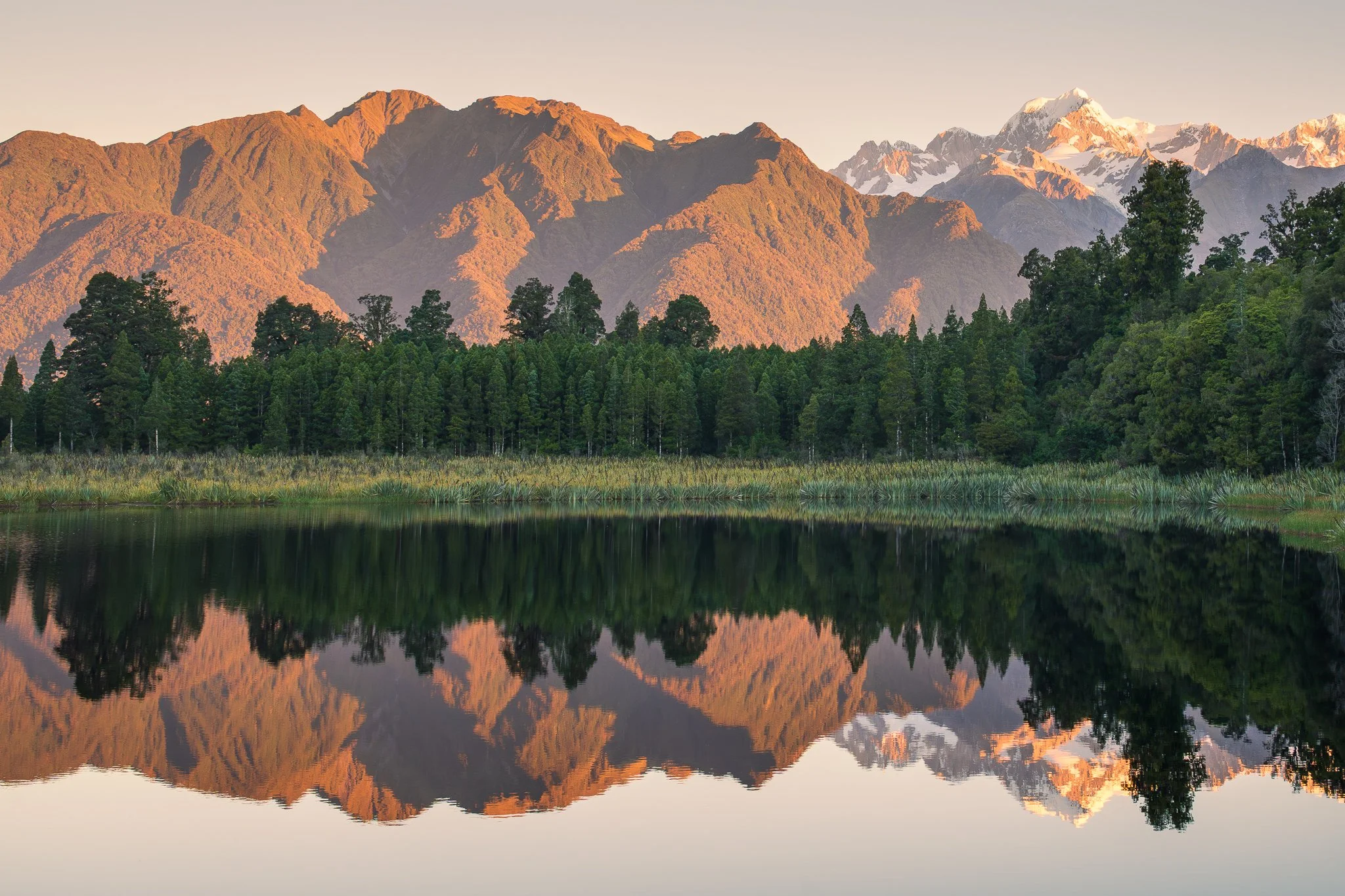 Lake Matheson reflections, New Zealand