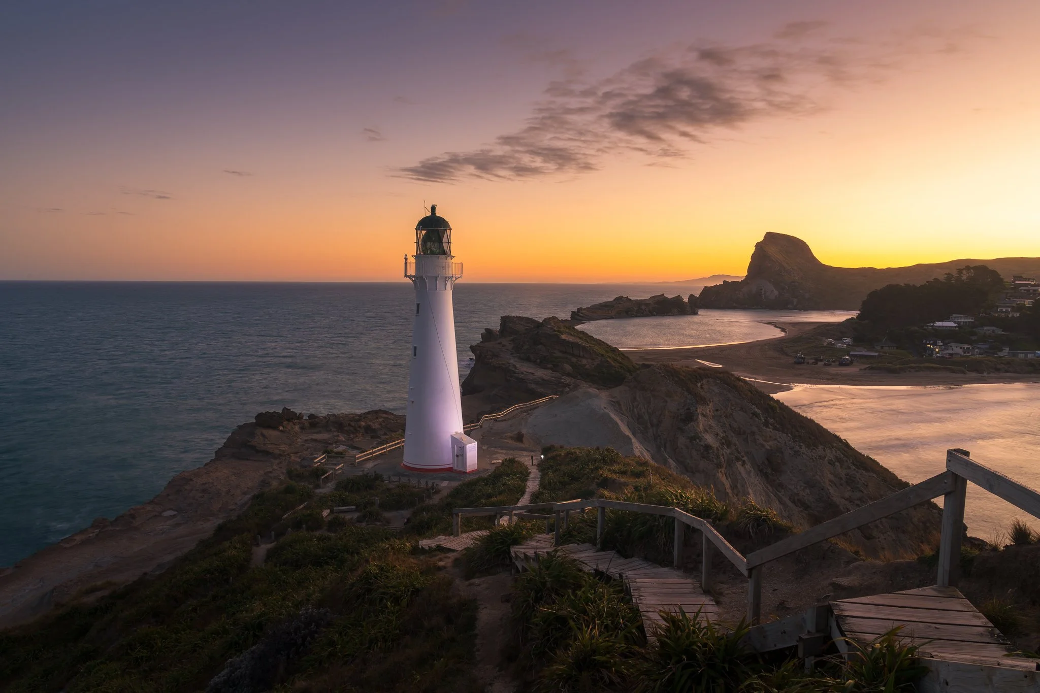 Castlepoint Lighthouse, New Zealand