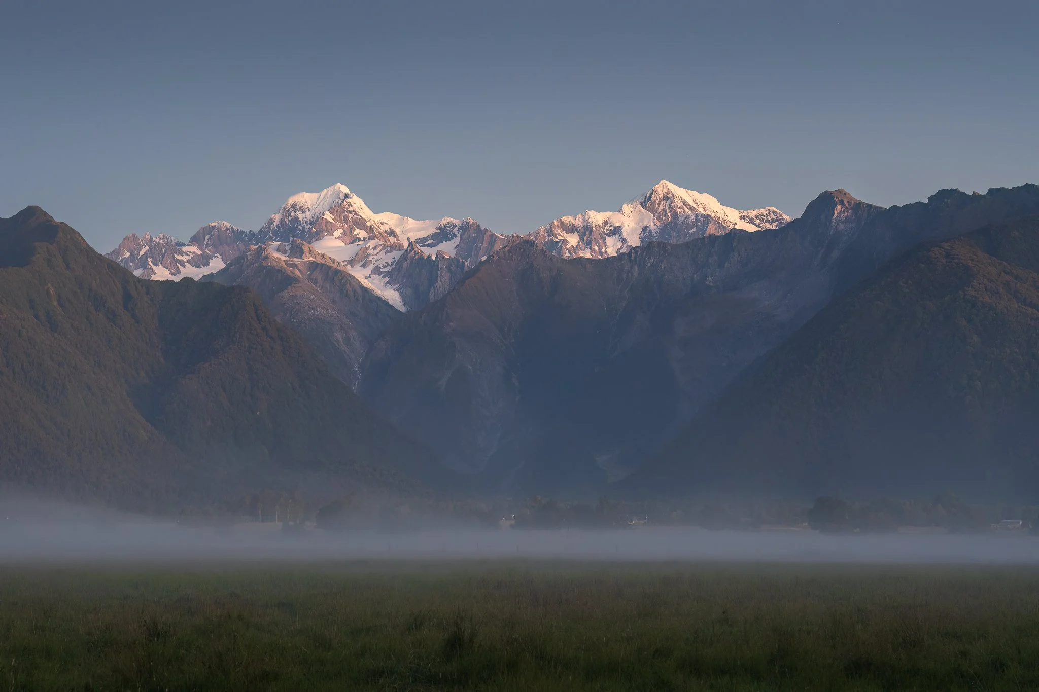 Southern Alps at Fox Glacier, New Zealand