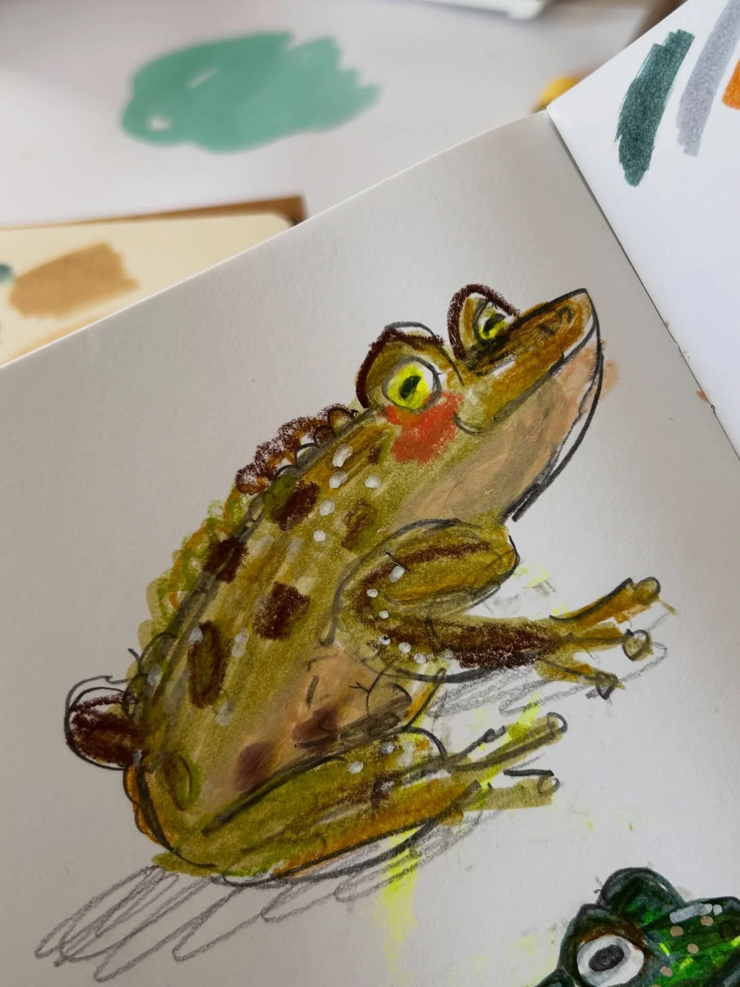 Hopping on the bandwagon and sharing my frogs (and one accidental toad) from last nights @londondrawinggroup with @emmacarlisle_. It&rsquo;s hard to find ways of being creative that don&rsquo;t feel like work these days, but last night remedied that.