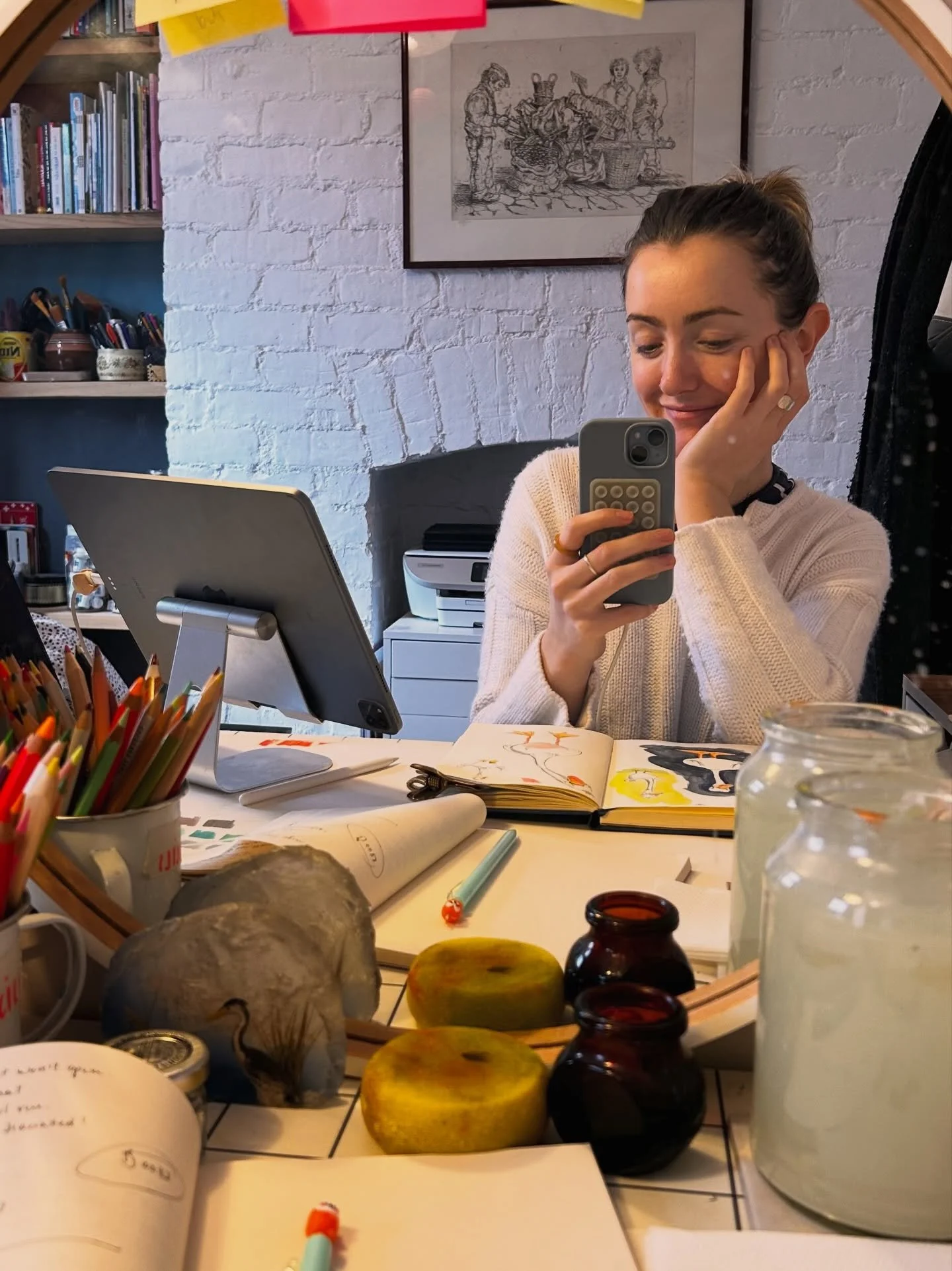 I claim to be a cosy winter person until the sunshine and daffodils arrive and I become the most optimistic, spontaneous version of myself! Anyone else?

In the spirit of spring silliness here are some daft geese character sketches from the latest pa