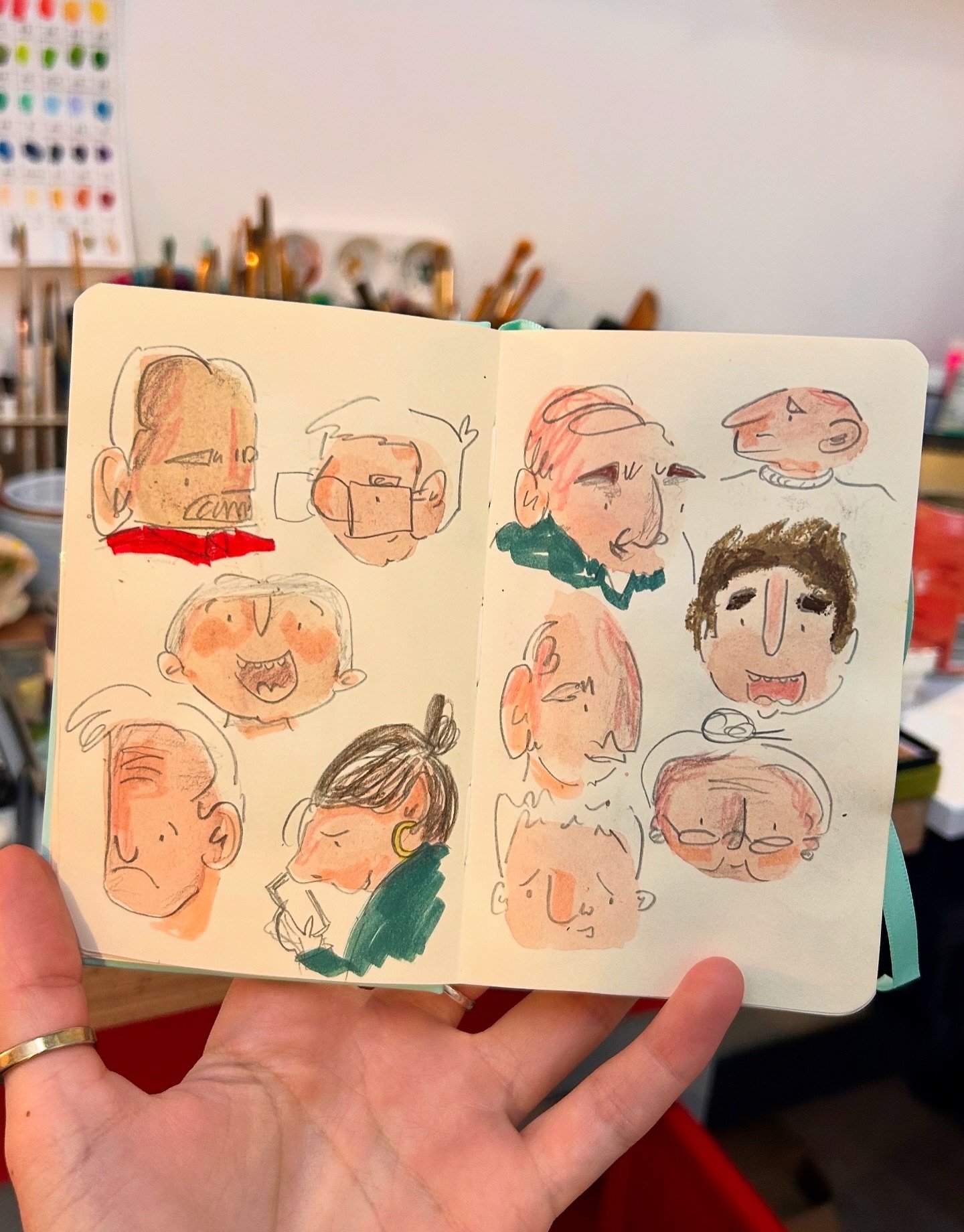 I used to hate drawing people, they were all stiff and proportion-less... but then I discovered I could make them even more awkward and now I love it. The fun you can have with characters is endless, and every choice you make just adds more personali