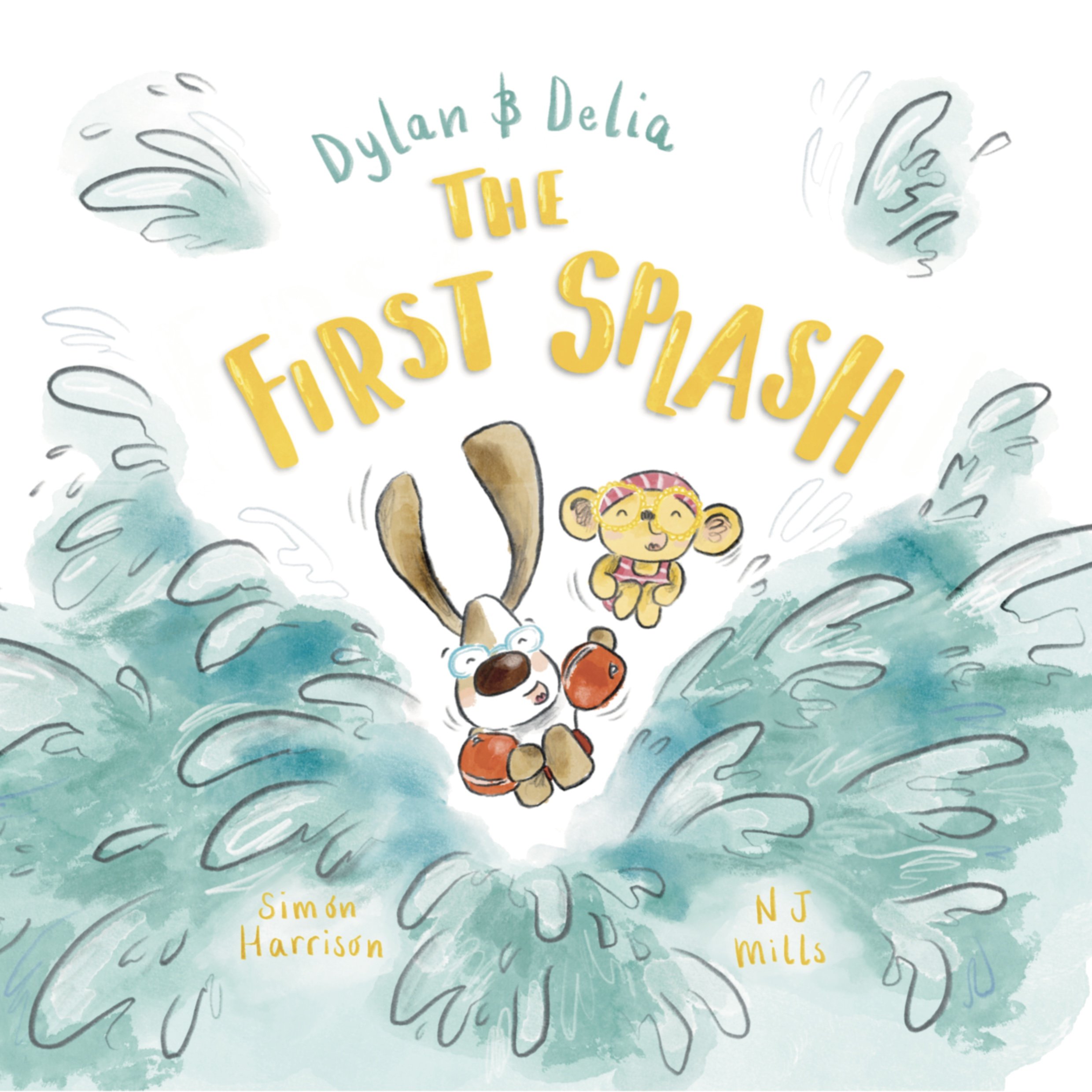 children picture book cover design the first splash