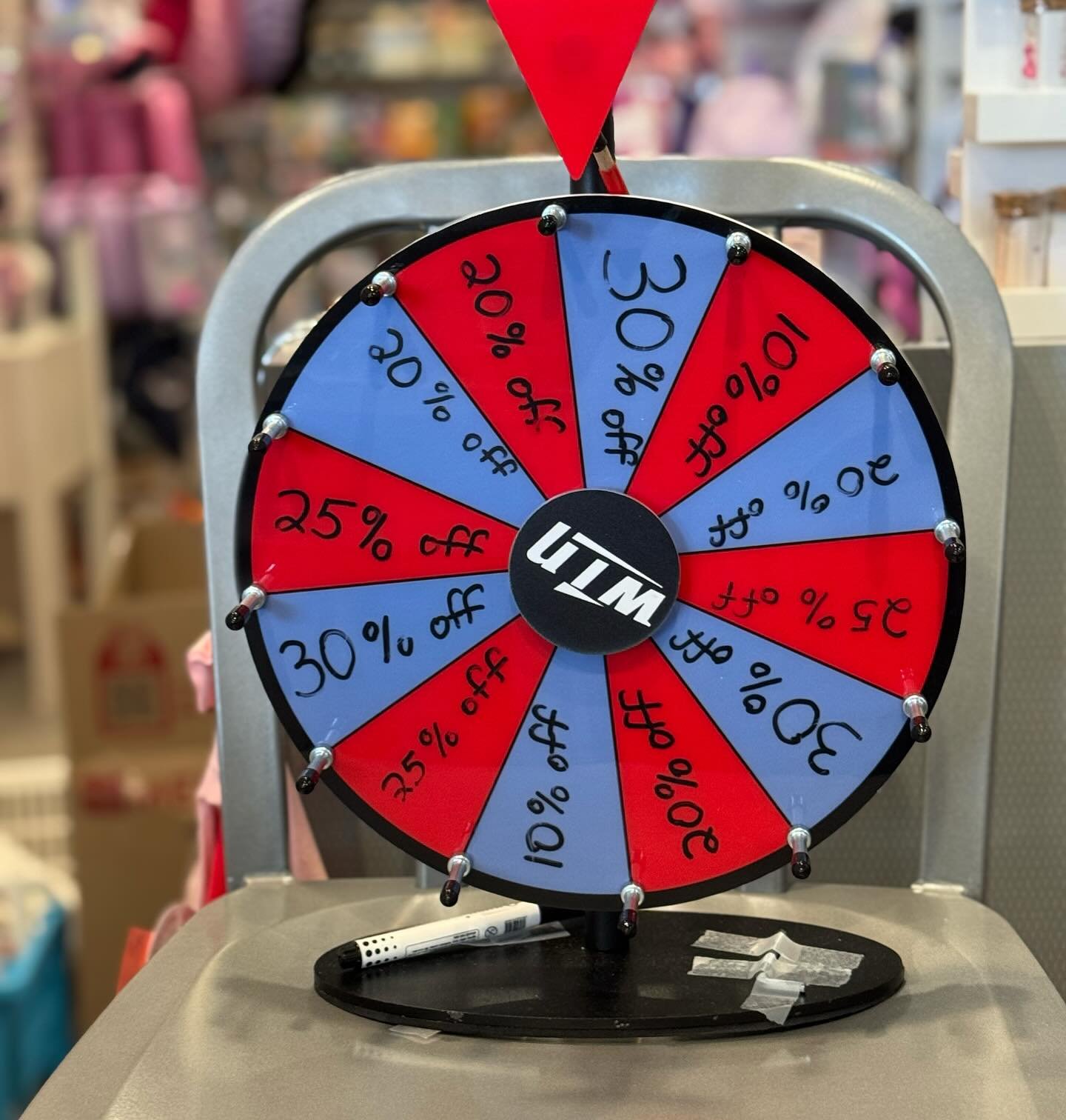 Spin the wheel this weekend and see what discount you get on your purchase. Special orders excluded. All sales are final.  Happy Black Friday and Shop Small Saturday! Good luck!