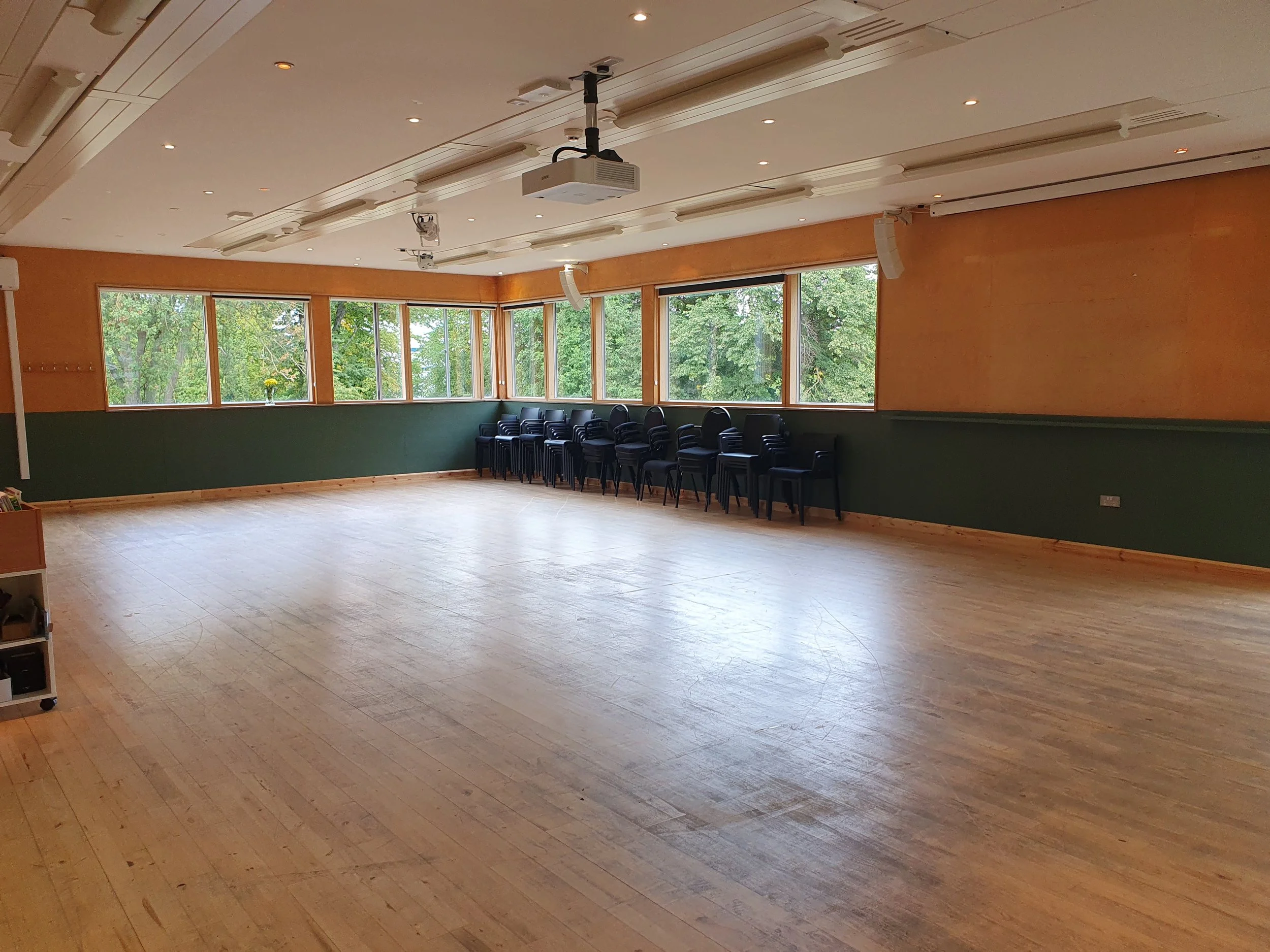 Here is the hall where your class will be held.