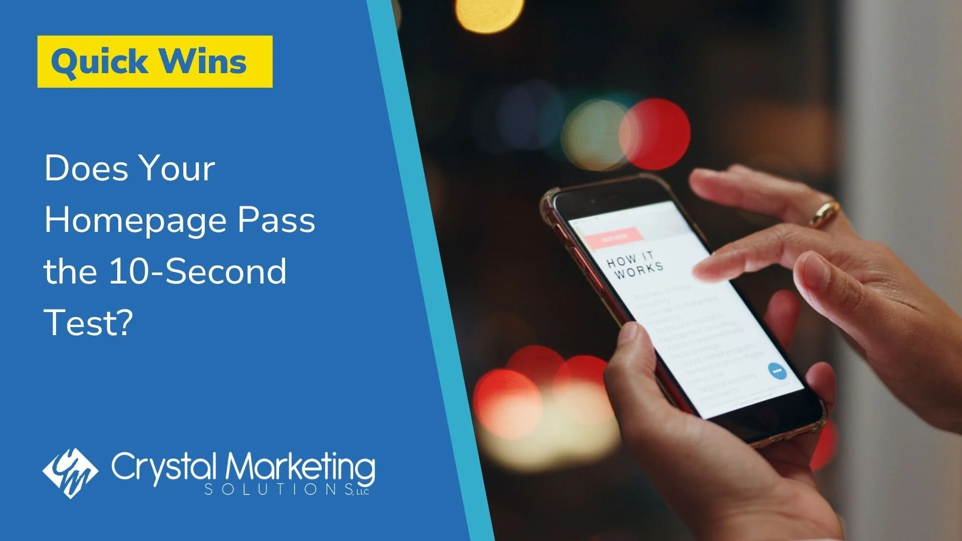 Does Your Homepage Pass the 10-Second Test?