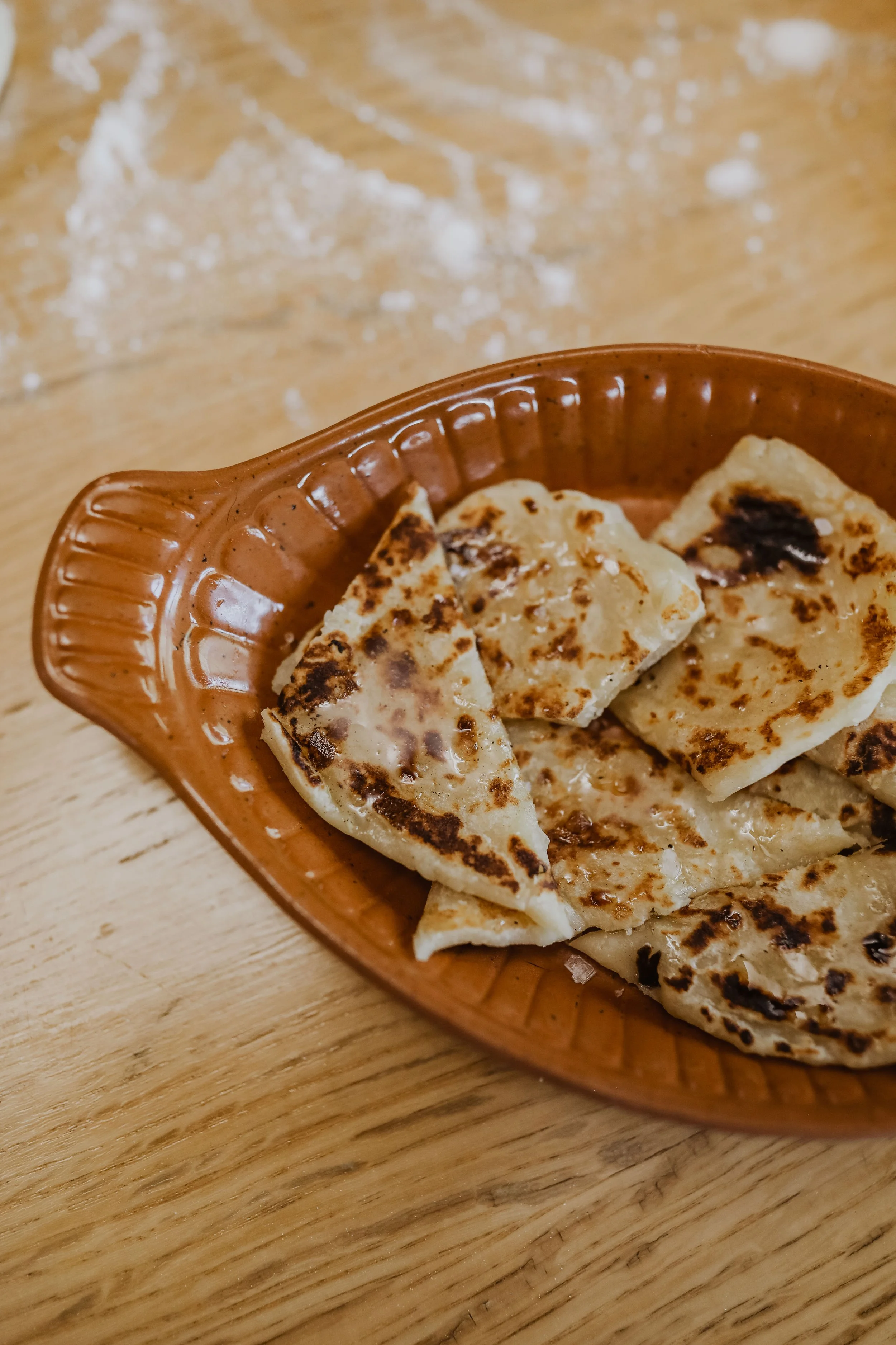 Brown Butter Lefse with Honeyed Sea Salt