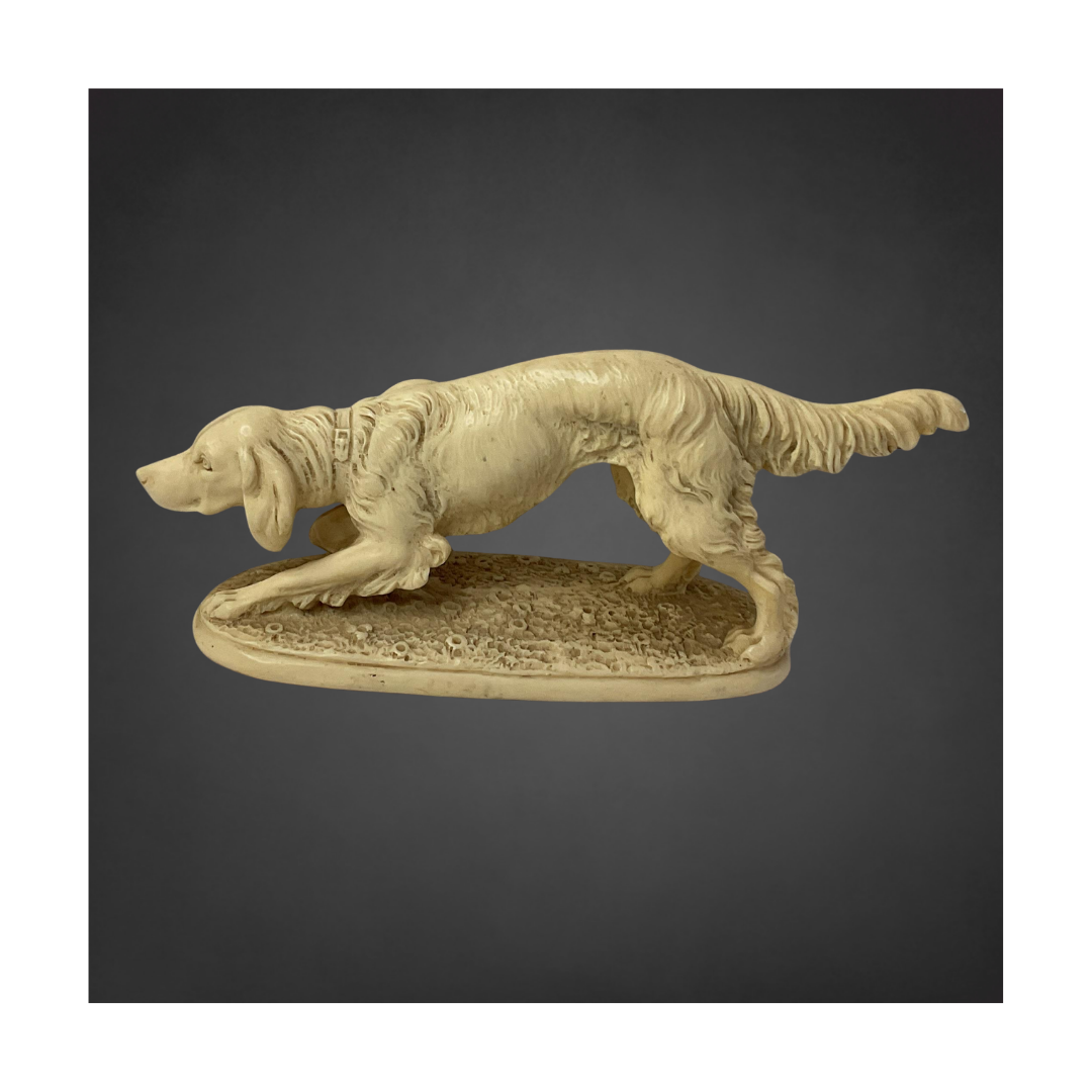 Vintage Norleans Italian Pointer Dog Sculpture – Mid-Century Sporting Art Decor