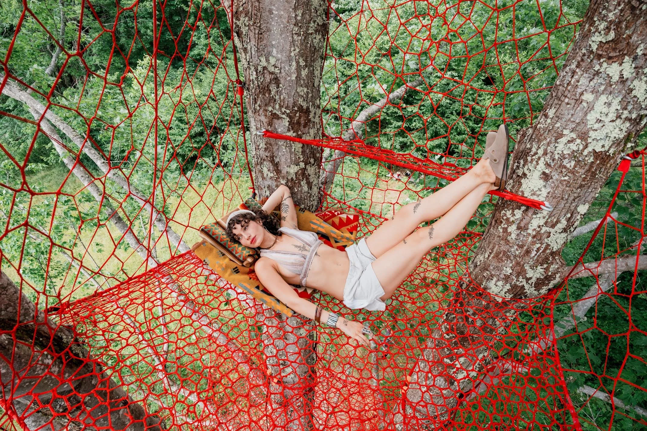 Tree Net In House Treenet Collective — treenets and indoor paracord nets for businesses