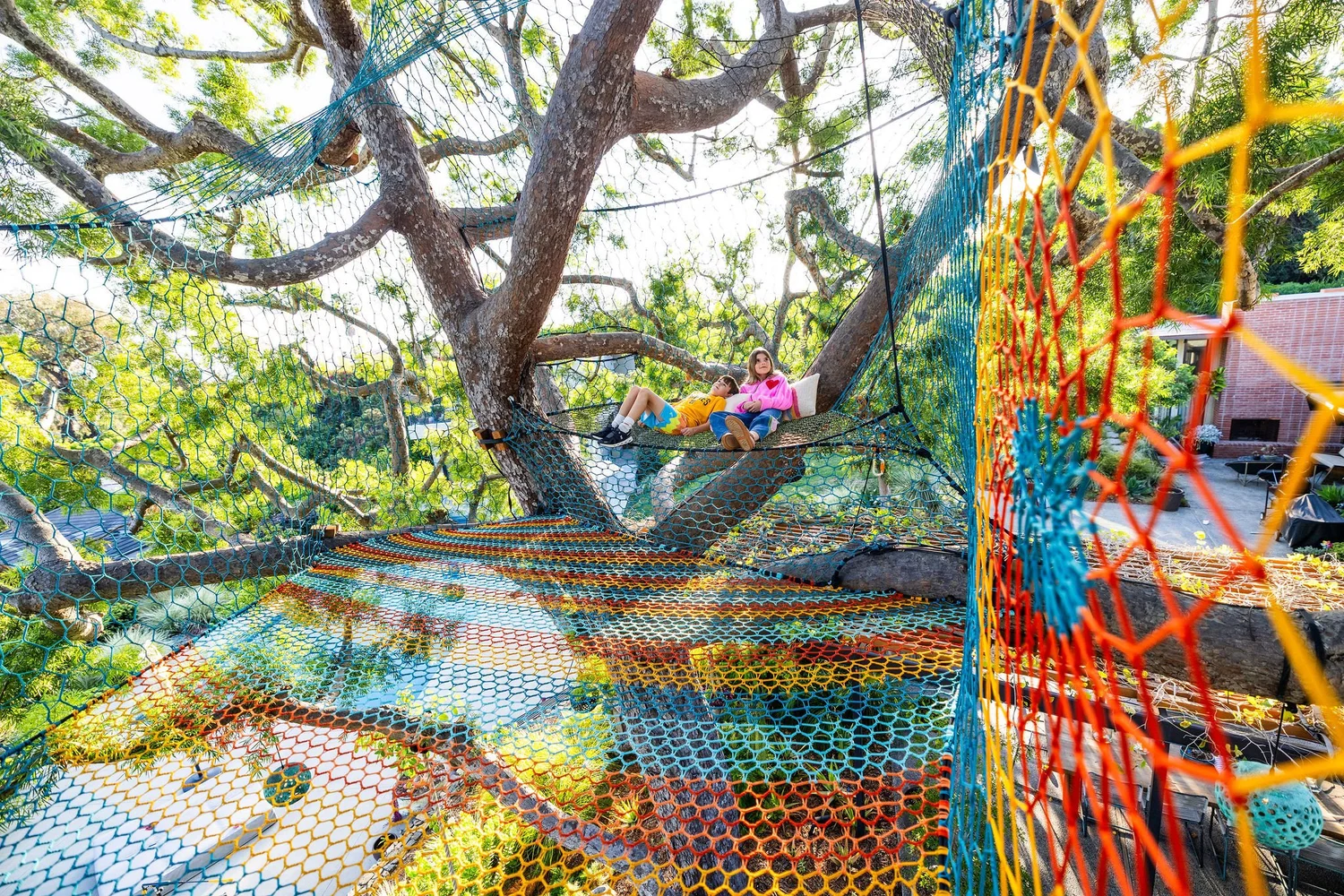 Tree Net In House Treenet Collective — treenets and indoor paracord nets for businesses