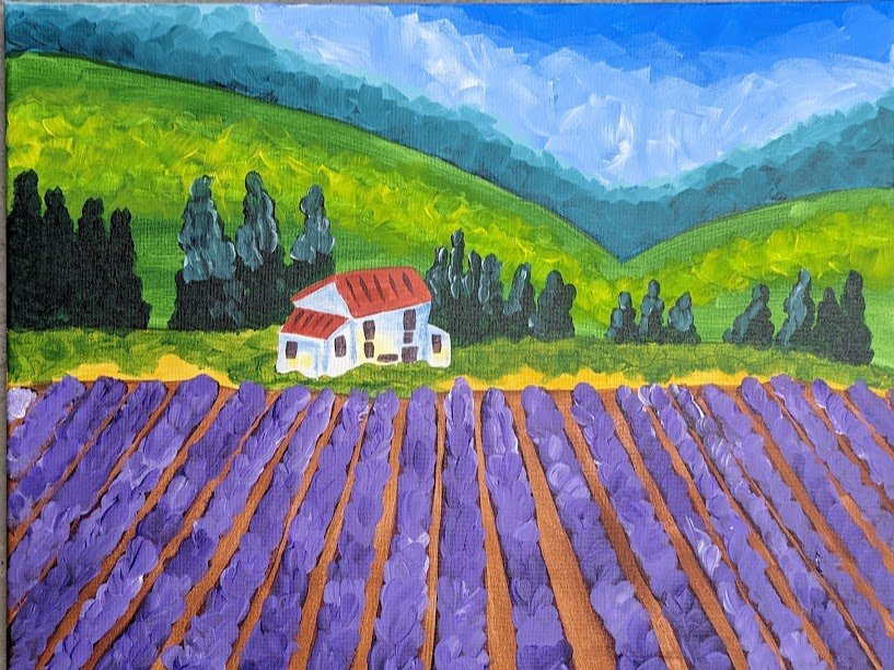 Lavender Fields Canvas Class