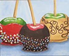 Candy Apples Canvas Class