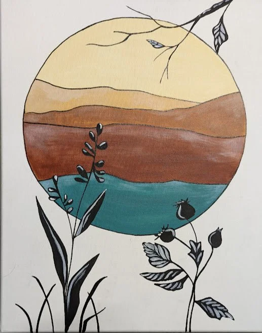 Boho Landscape Canvas Class