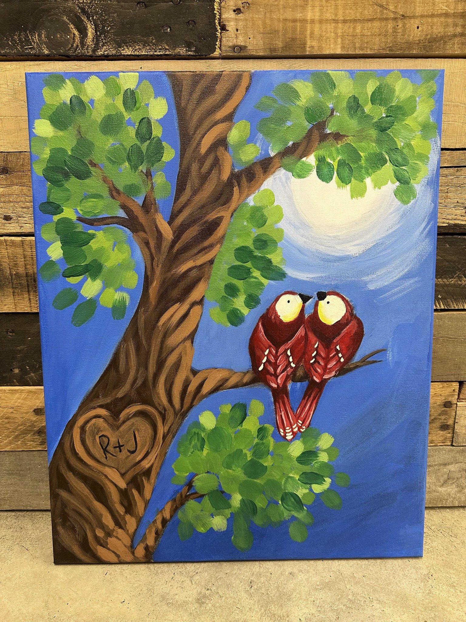 Love Birds Canvas Class