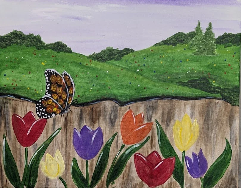 Spring Tulips Canvas Class