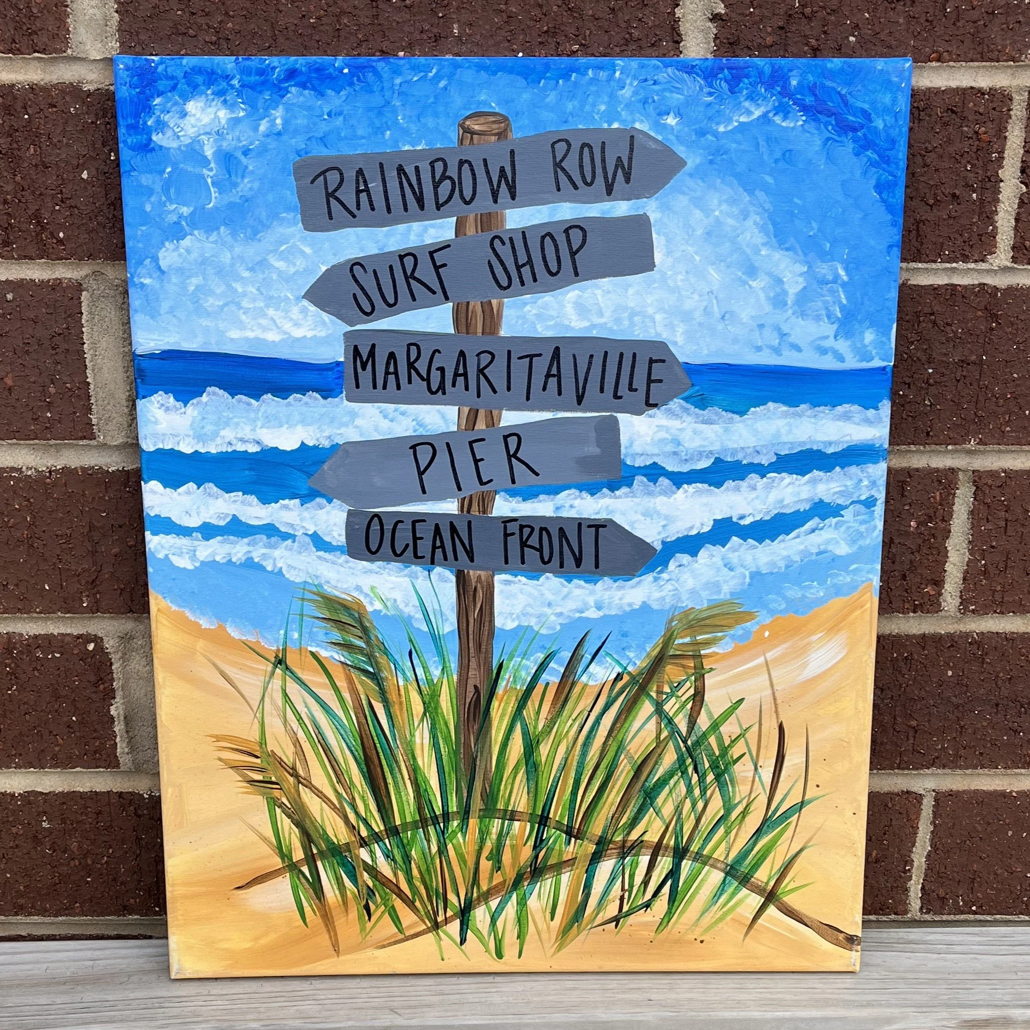 Beach, This Way! Canvas Class