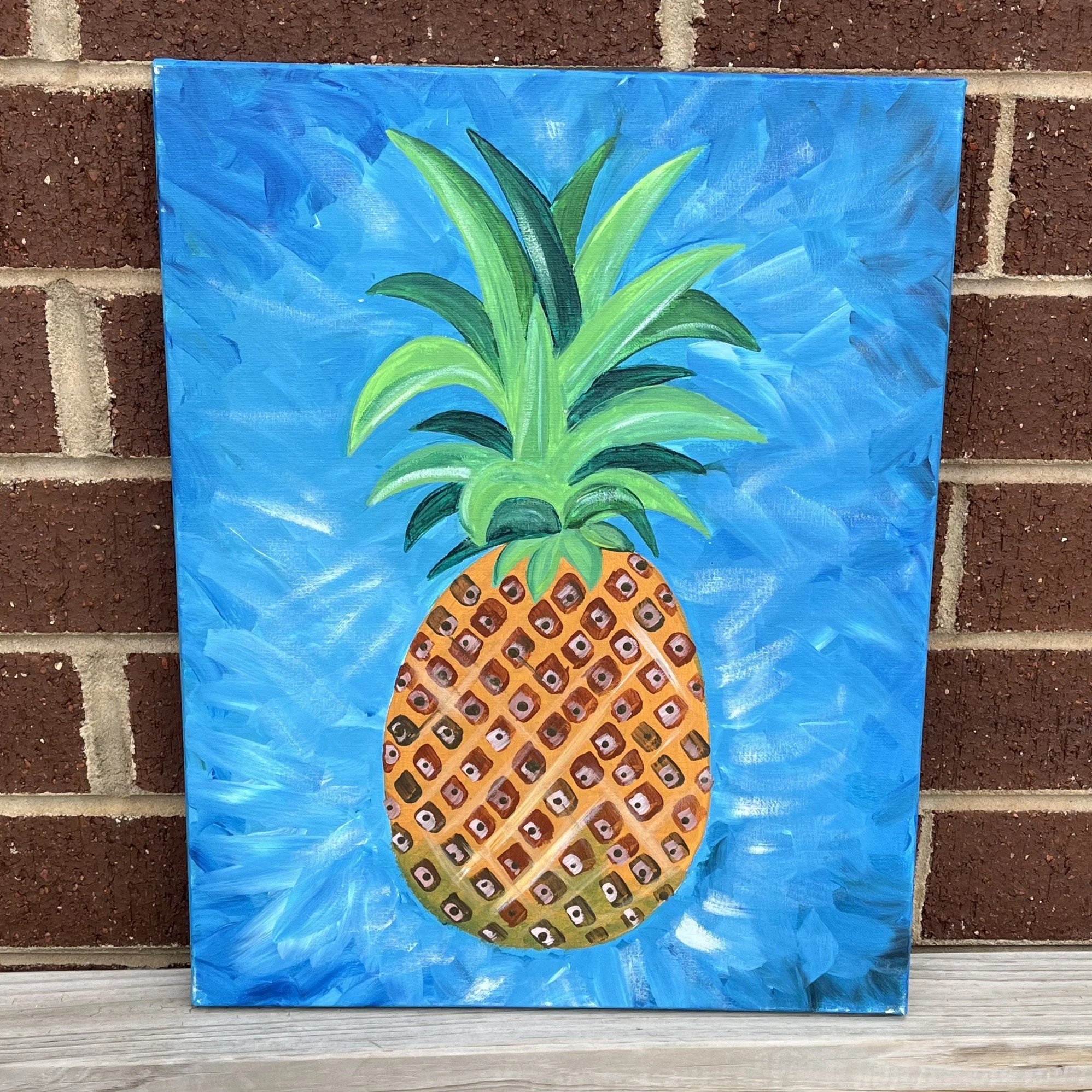 Pineapple Canvas Class