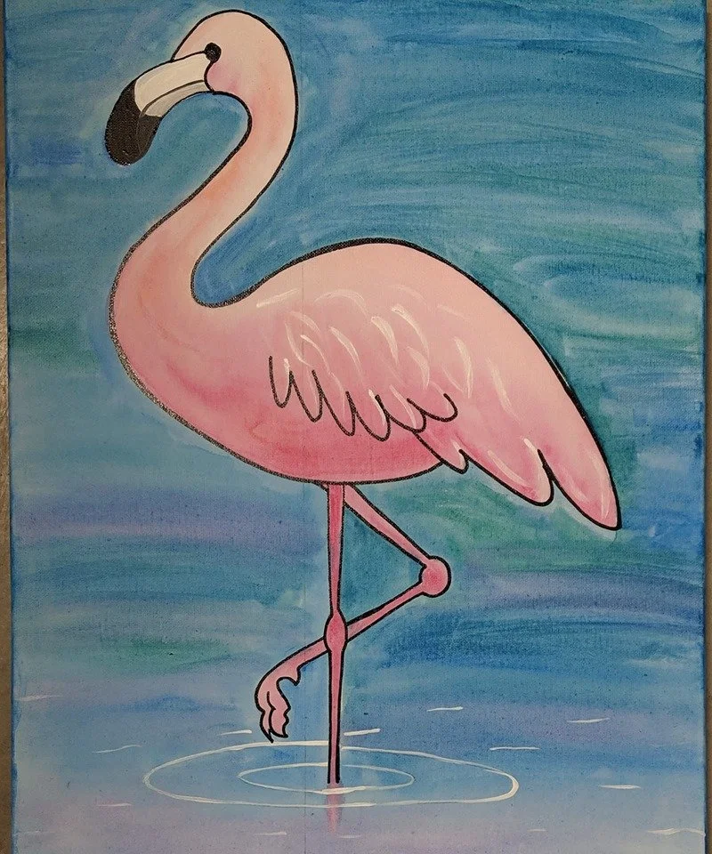 Flamingo Canvas Class 