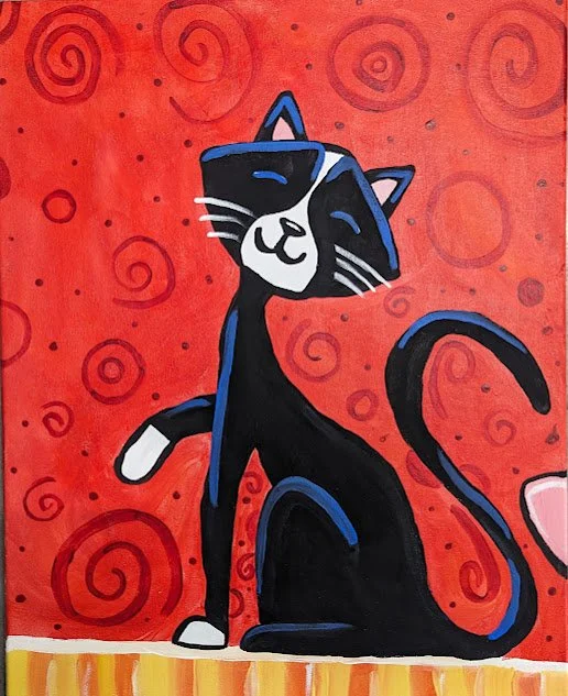 Cool Cat Canvas Class