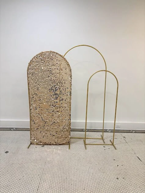 Gold Arch Backdrop - Set of 3