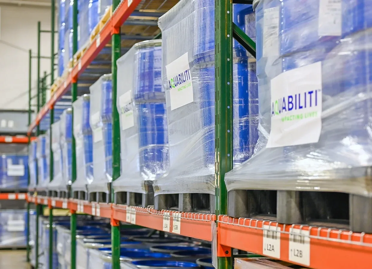 200L Drums of sterile water for injection package and ready for sale