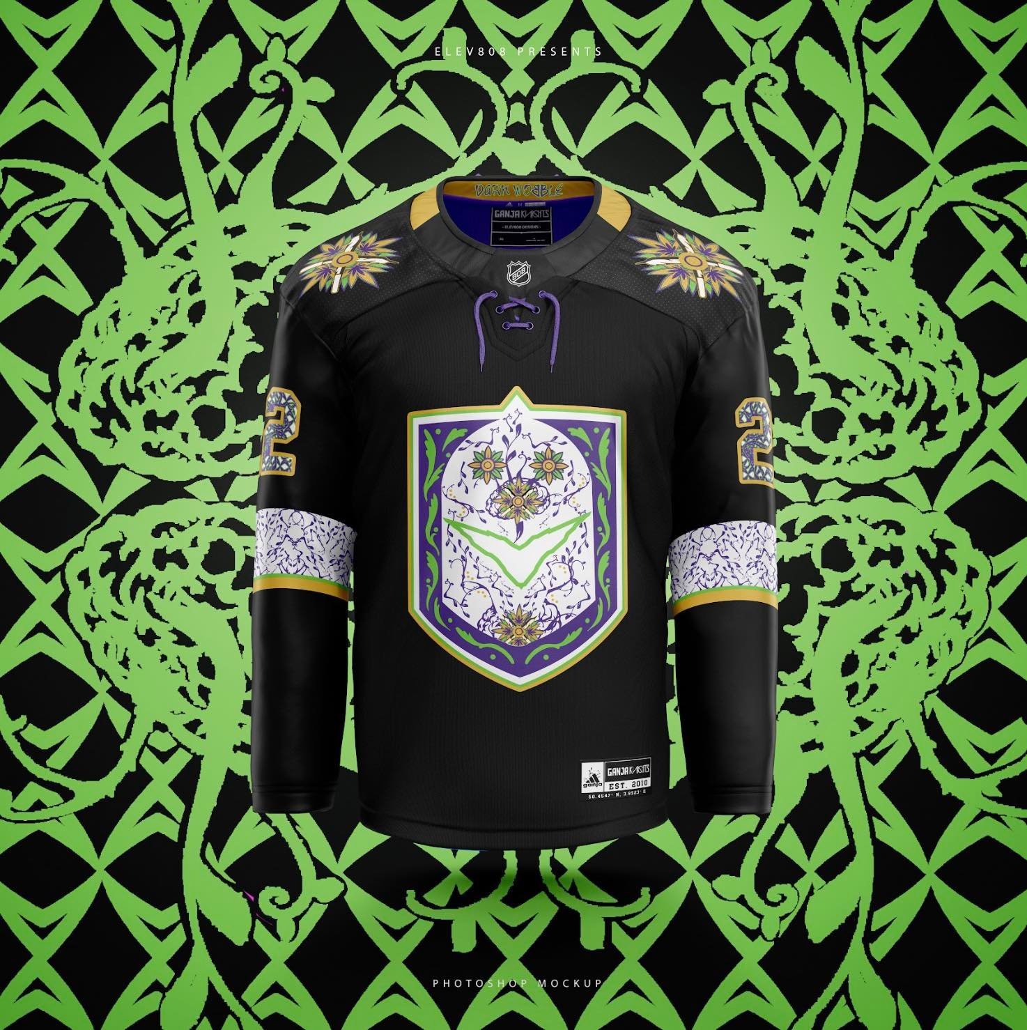Dark Wobble Black/White Hockey (LE 20)