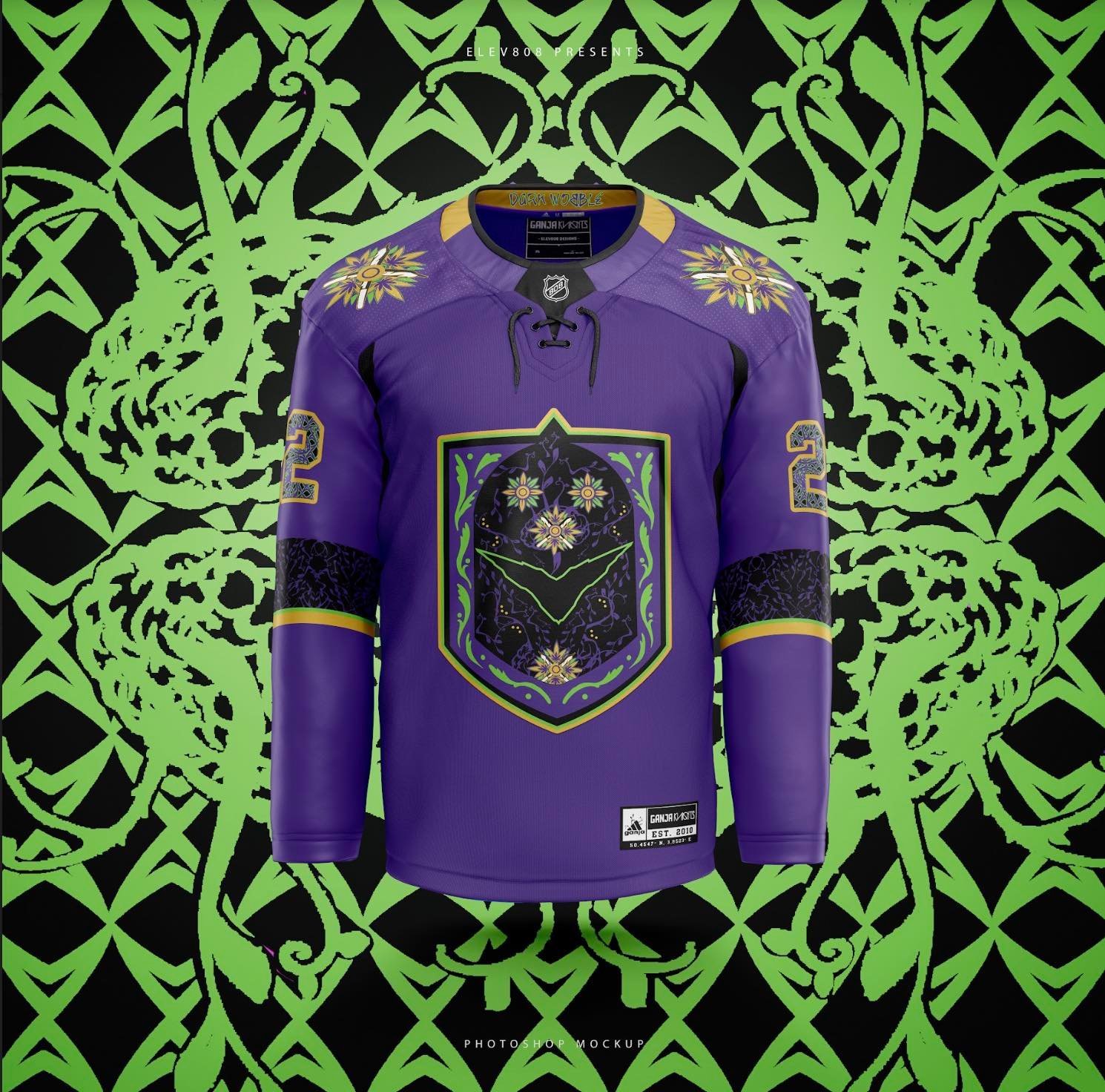 Dark Wobble Purple/Black Hockey (LE 20)
