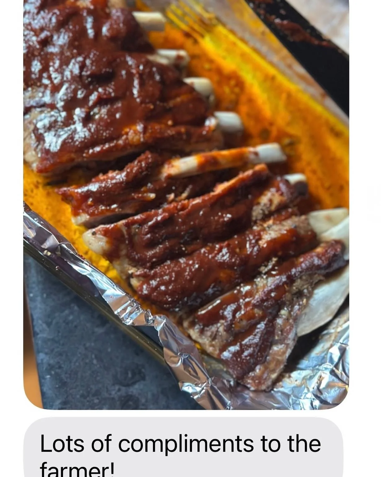 Yum

In case you needed some motivation to get your pork order in&hellip;..

I received this sweet note recently and it made my day!

Great food being enjoyed by awesome people, that&rsquo;s what it&rsquo;s all about.

We do still have a few packages