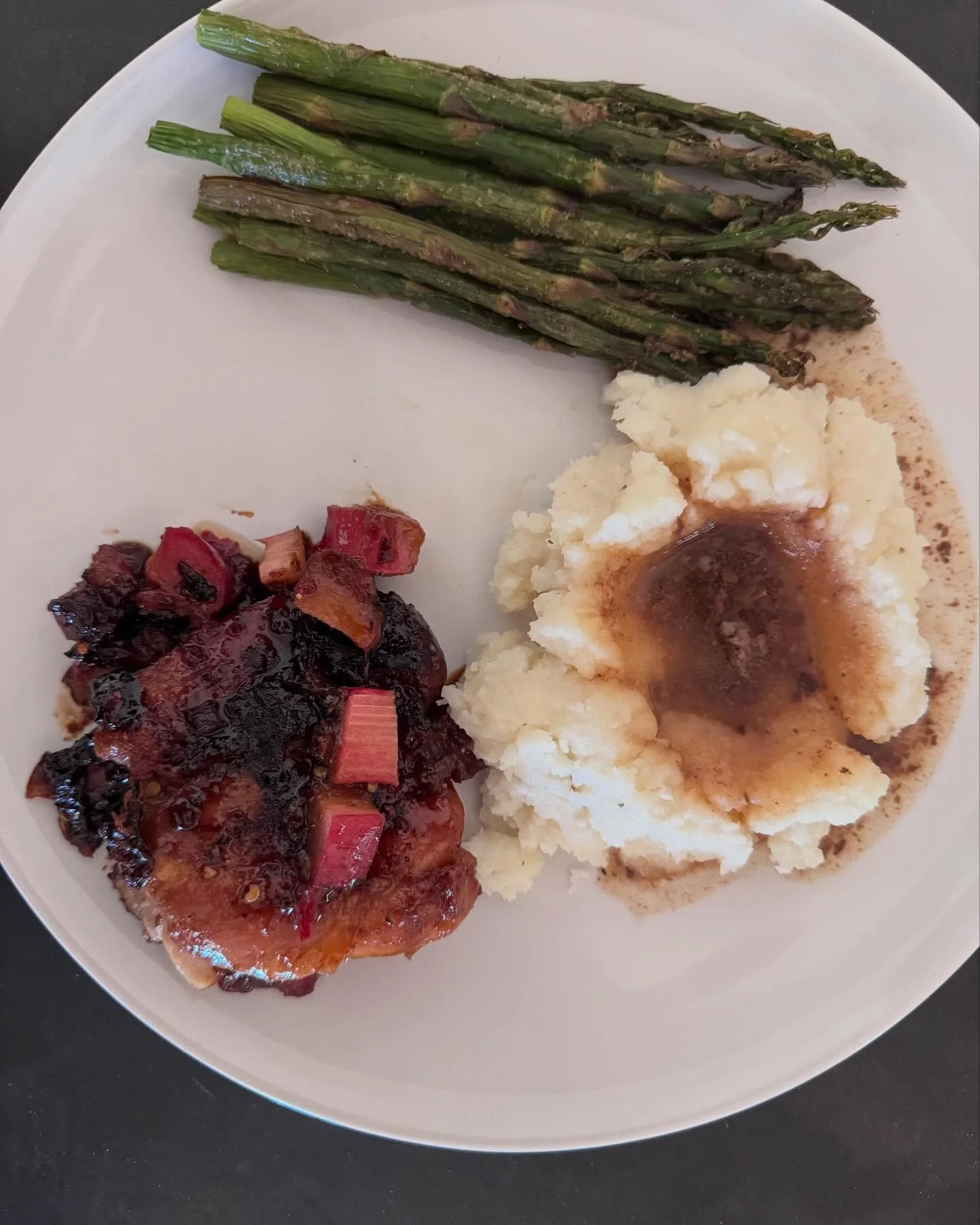 Rock on rhubarb

The rhubarb kick continues around here as our plants are in full swing. This week&rsquo;s one-pan rhubarb glazed chicken didn&rsquo;t disappoint!

Look at this short ingredient list:
- 4 chicken thighs
- salt and pepper to taste
- 2 