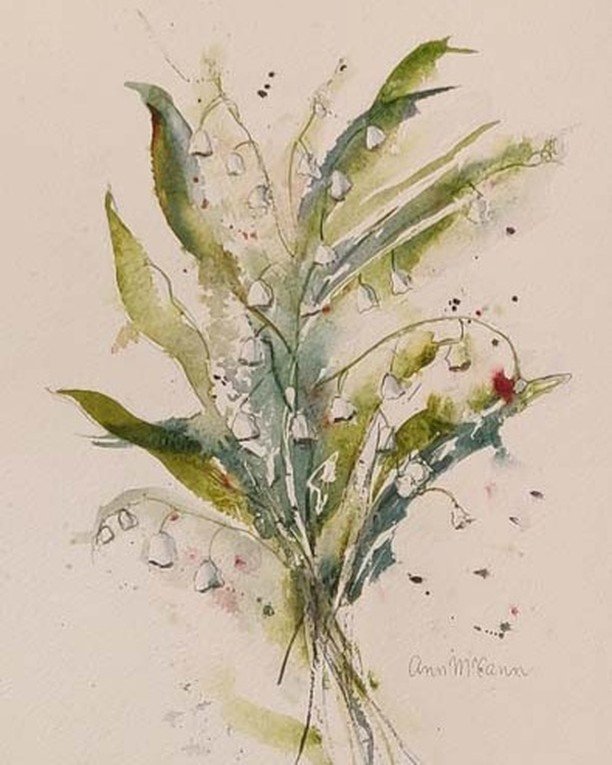 SOLD &quot;Lily of the Valley&quot; Watercolor
My Lily of the Valley sold at Art Walk East. This was one of my favorites. She went to a good home though.