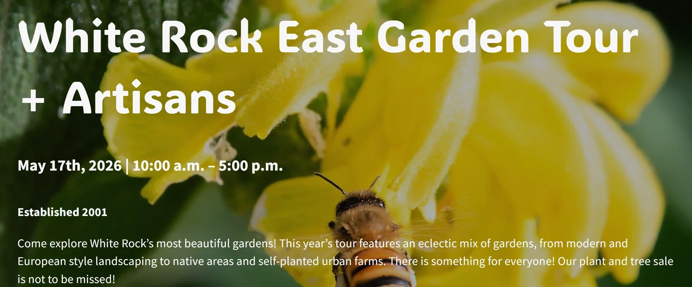Ann McCann at the White Rock East Garden Tour this Sunday May 17 from 10-5 