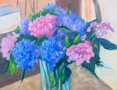 Vacation in a Vase by Ann McCann 9 x 12" Oil