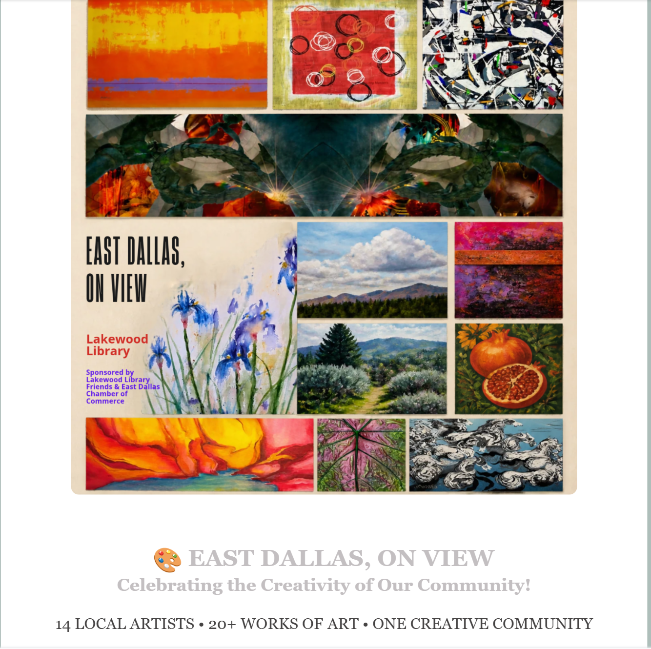 Ann McCann at the Current Lakewood Library Art Exhibit