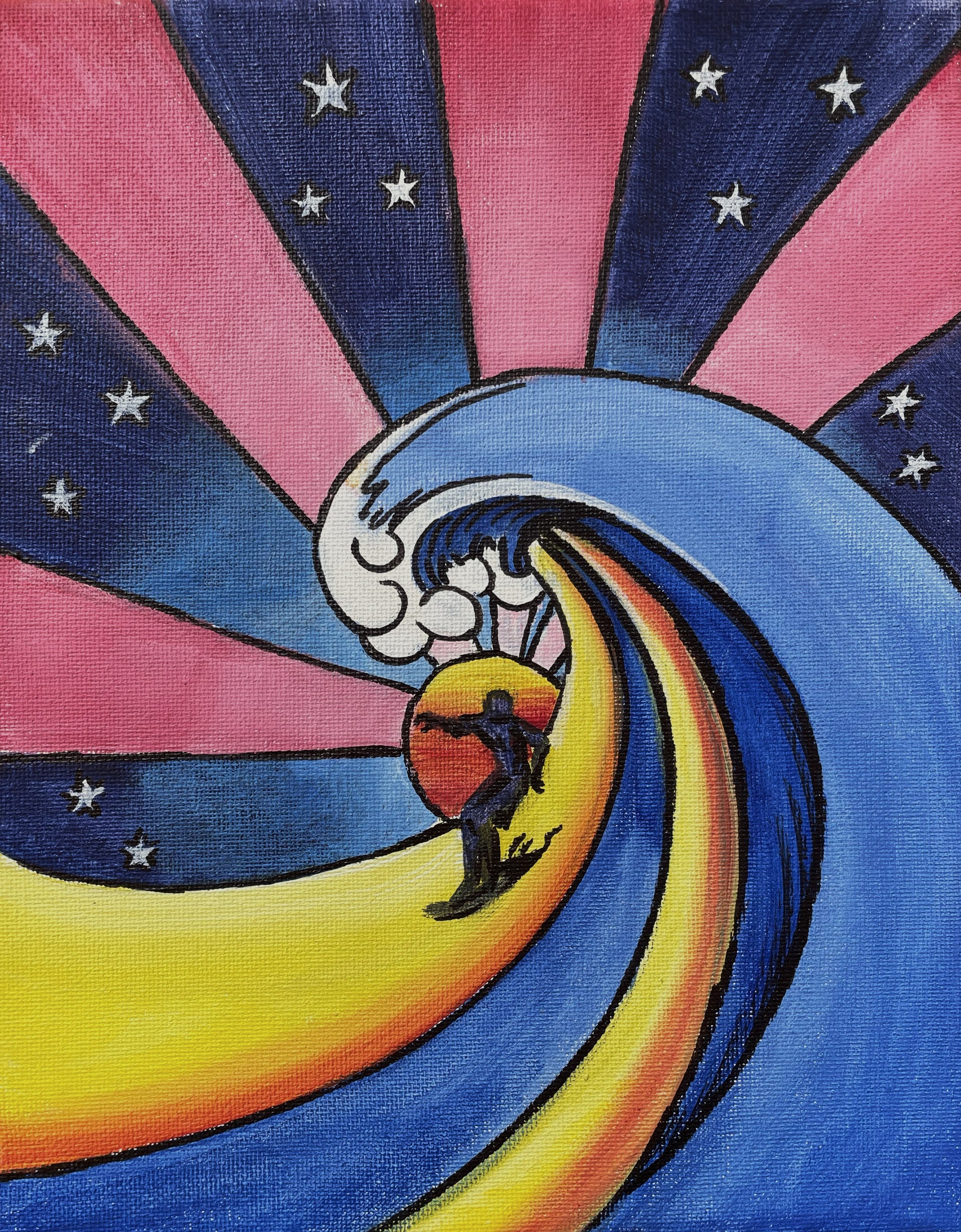Pop Art Surfer