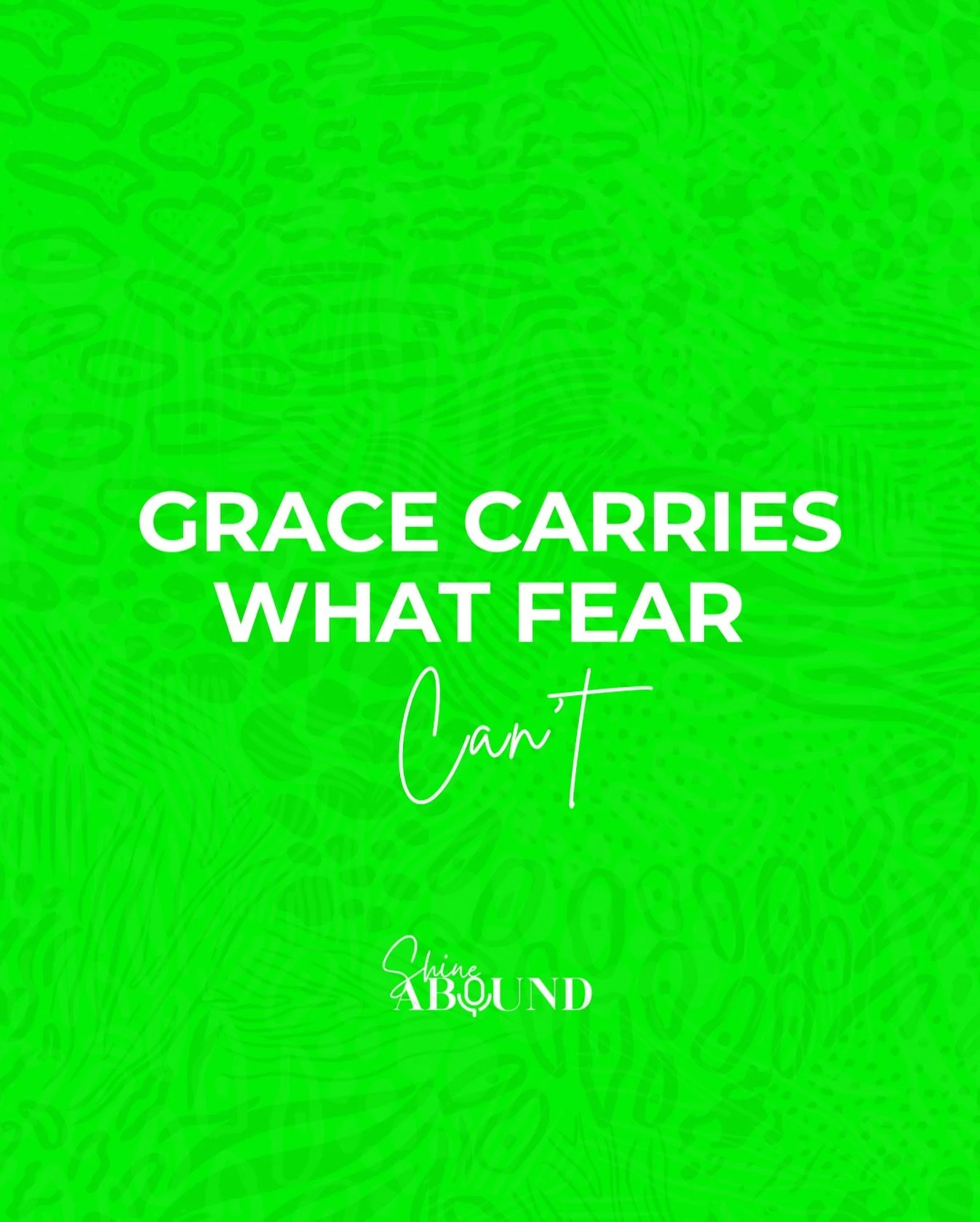 Grace carries what fear can&rsquo;t. 💫

Where fear says &ldquo;you&rsquo;re not enough,&rdquo; grace steps in and says &ldquo;but He is.&rdquo;

You don&rsquo;t have to have it all figured out&mdash;just trust the One who does.

Let go of the fear, 