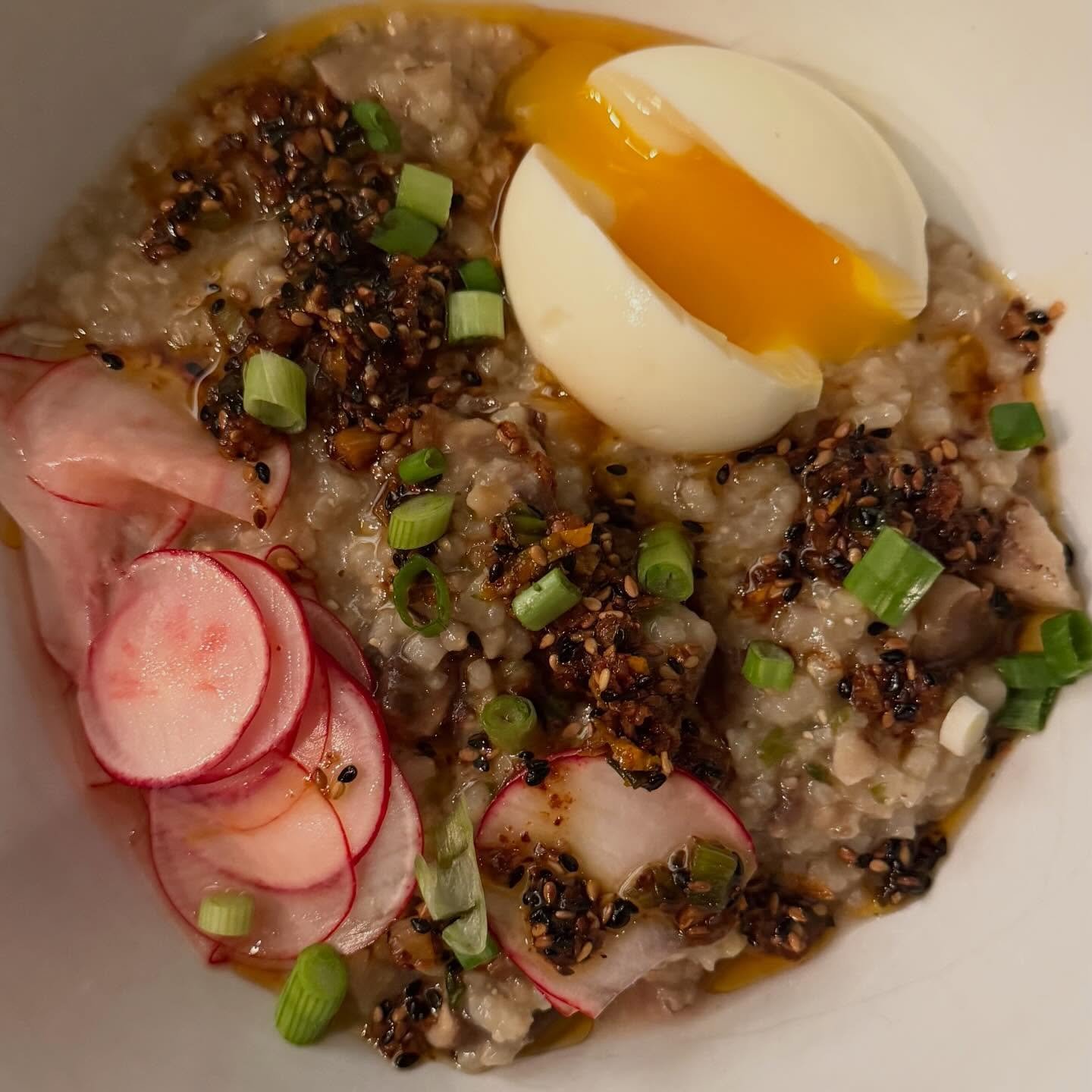 Brown rice and shiitake congee
