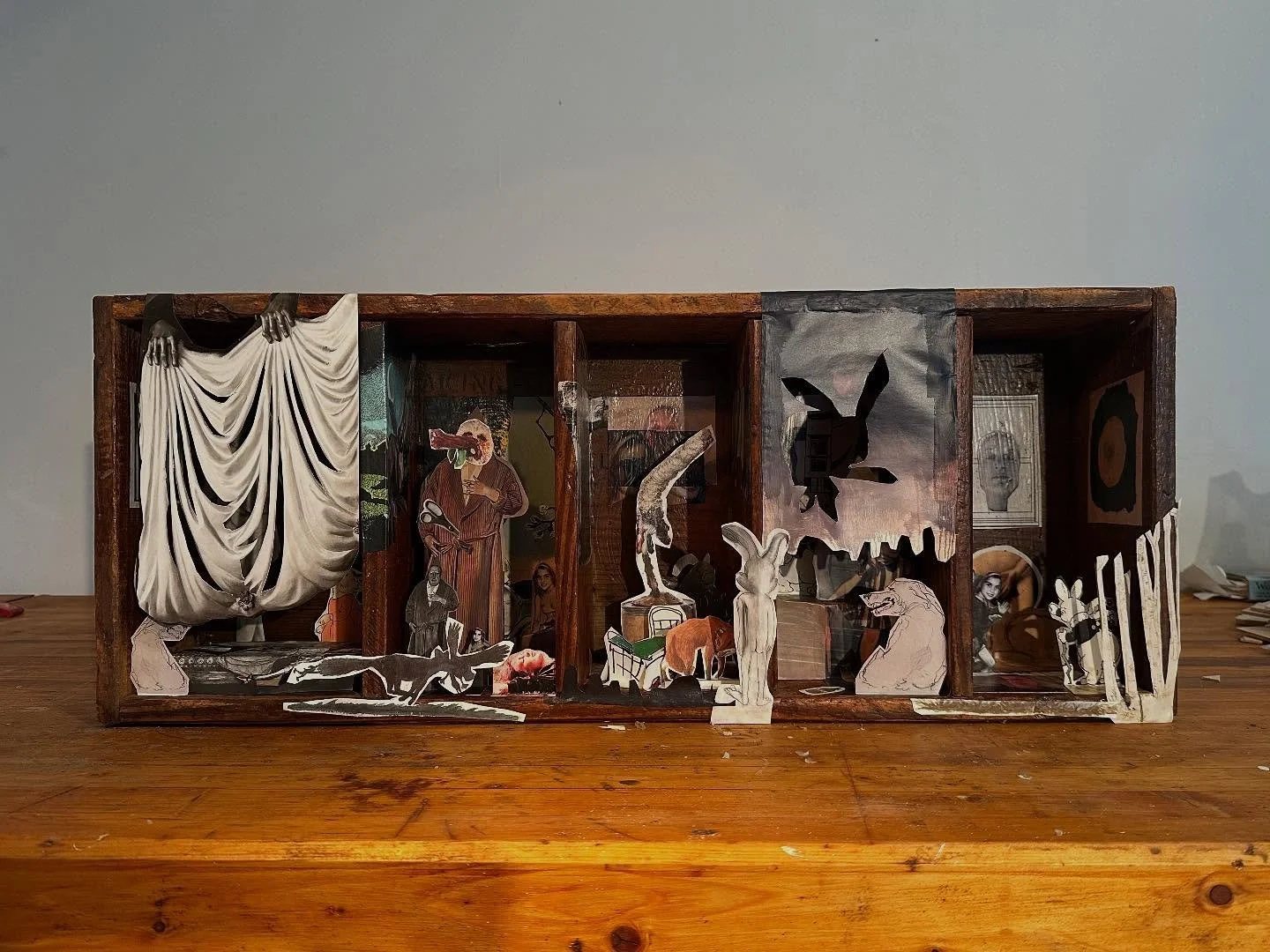 &ldquo;The Hares are the Guards of the Heart&rdquo;. Mixed media.
#releasethelist