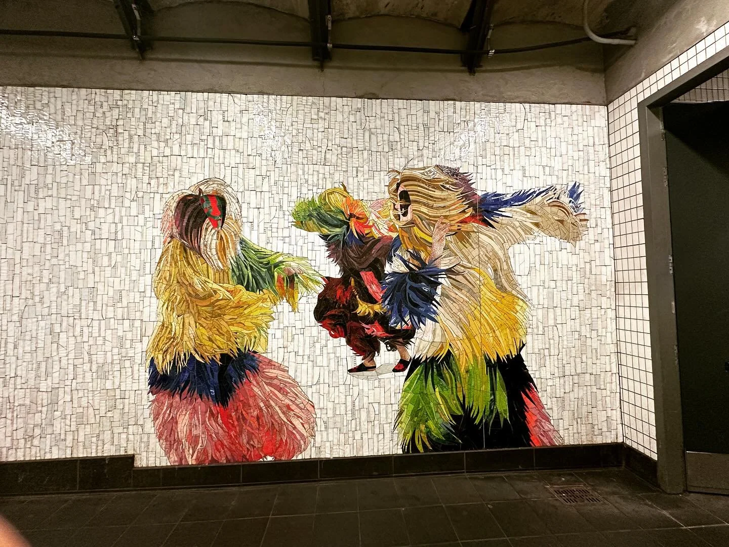 Even the subways are galleries in our beloved city. Shoutout to my two favorite Nick Caves! #nickcaveartist #nickcaveart #nickcave #nickcaveofficial