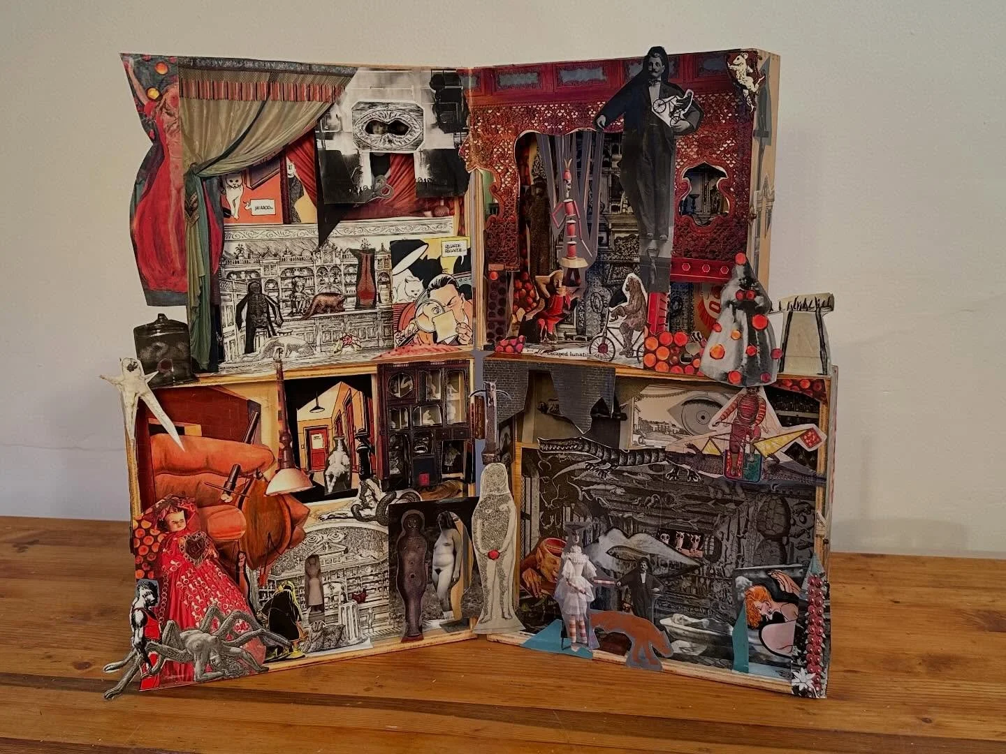 Cabinet of Curiosity. Mixed media.
#dada #bricolage #collage #divinecomedy #wildatheart