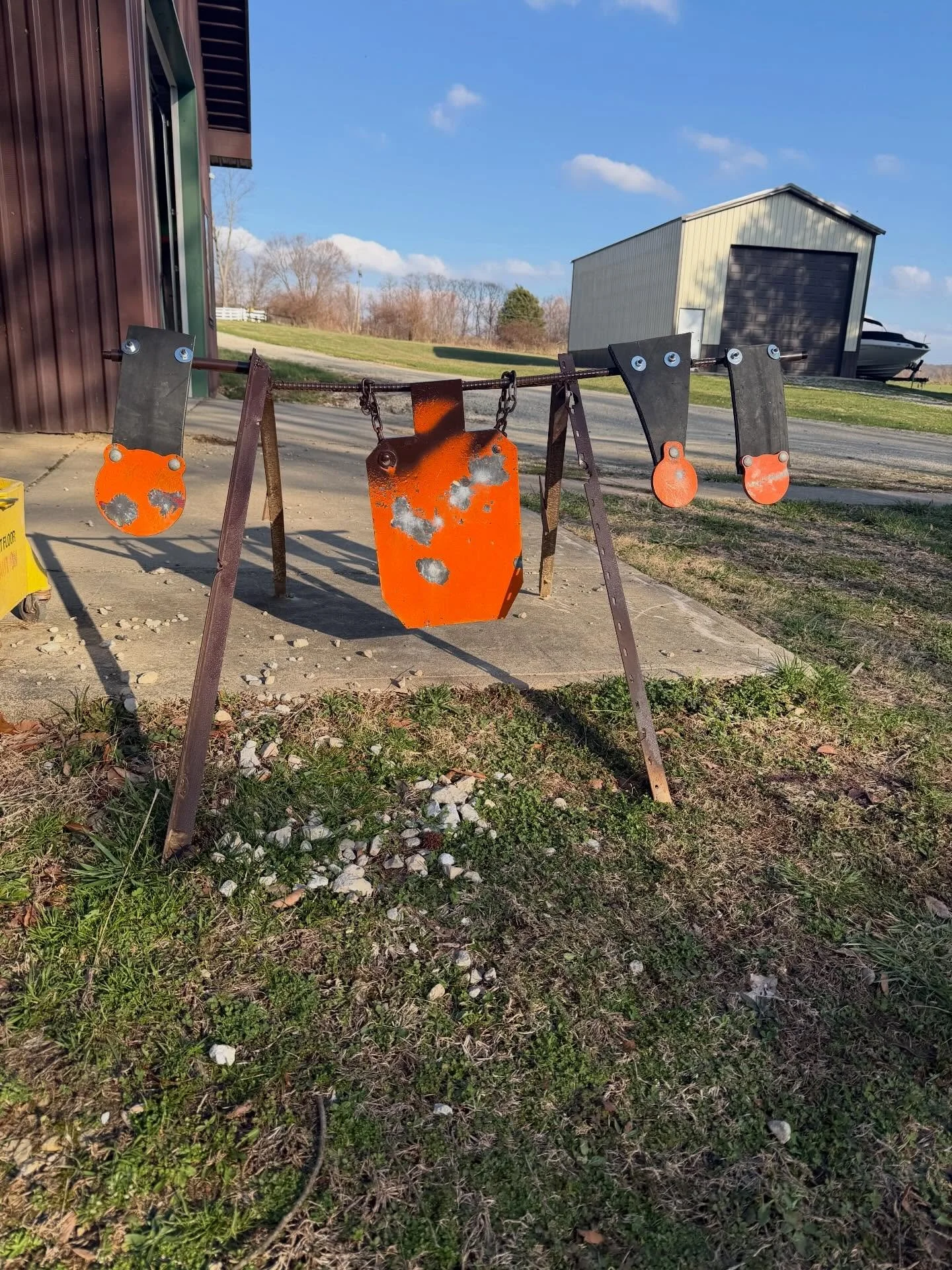 Had a kind viewer send me some old conveyer belt scrap to remodel my target stand.